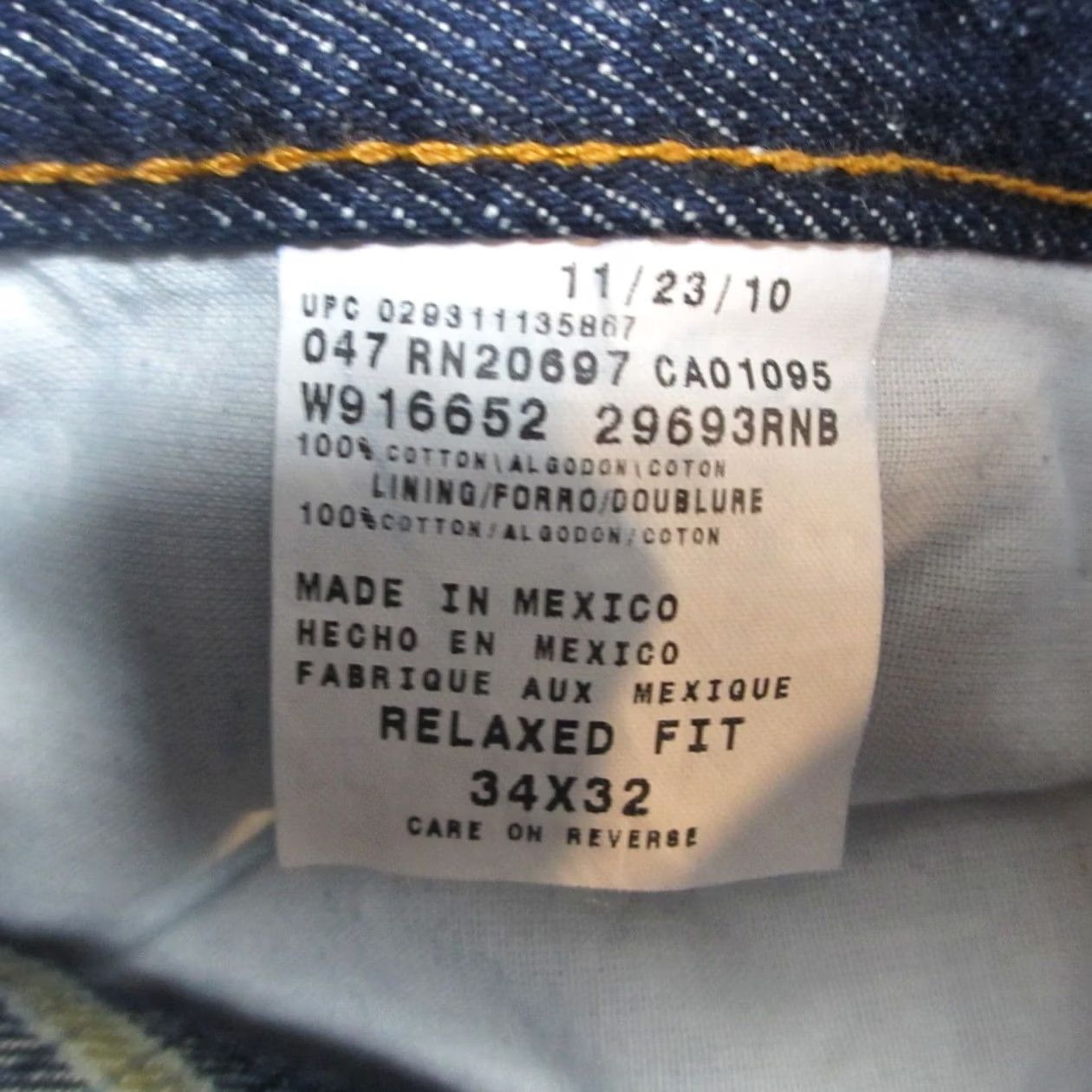 Dickies Dickies Jeans Men Blue Denim Relaxed Fit Straight Leg Dark Wash Workwear 34X32 Size US 34 / EU 50 - 4 Thumbnail
