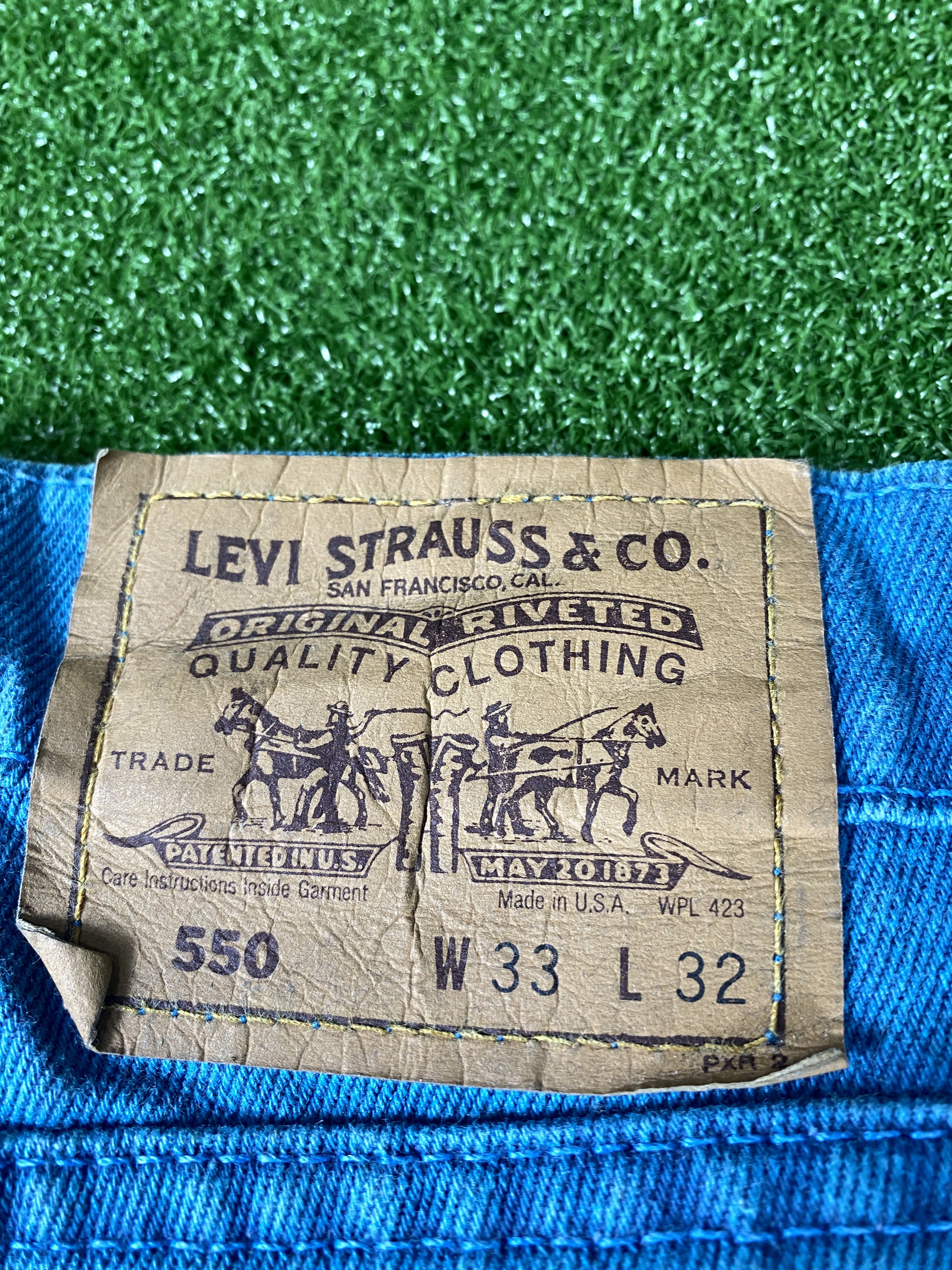 Levi's Vintage Levi's 550 Straight Cut Blue Jeans CP0064 Size US 32 / EU 48 - 8 Thumbnail