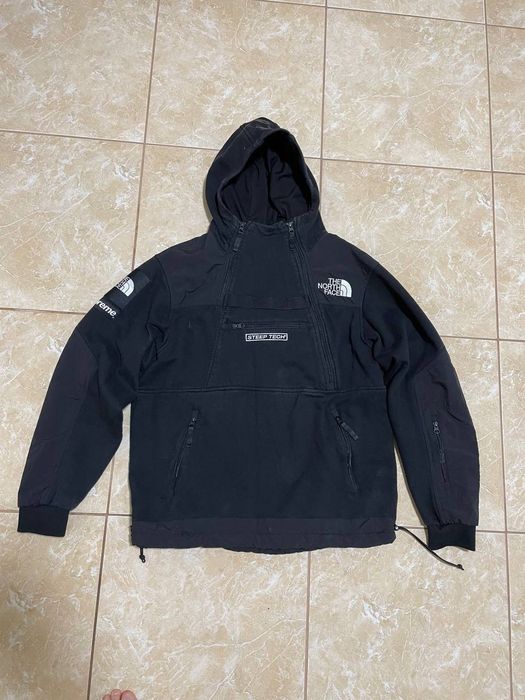 Supreme the north face sale steep tech hooded sweatshirt black