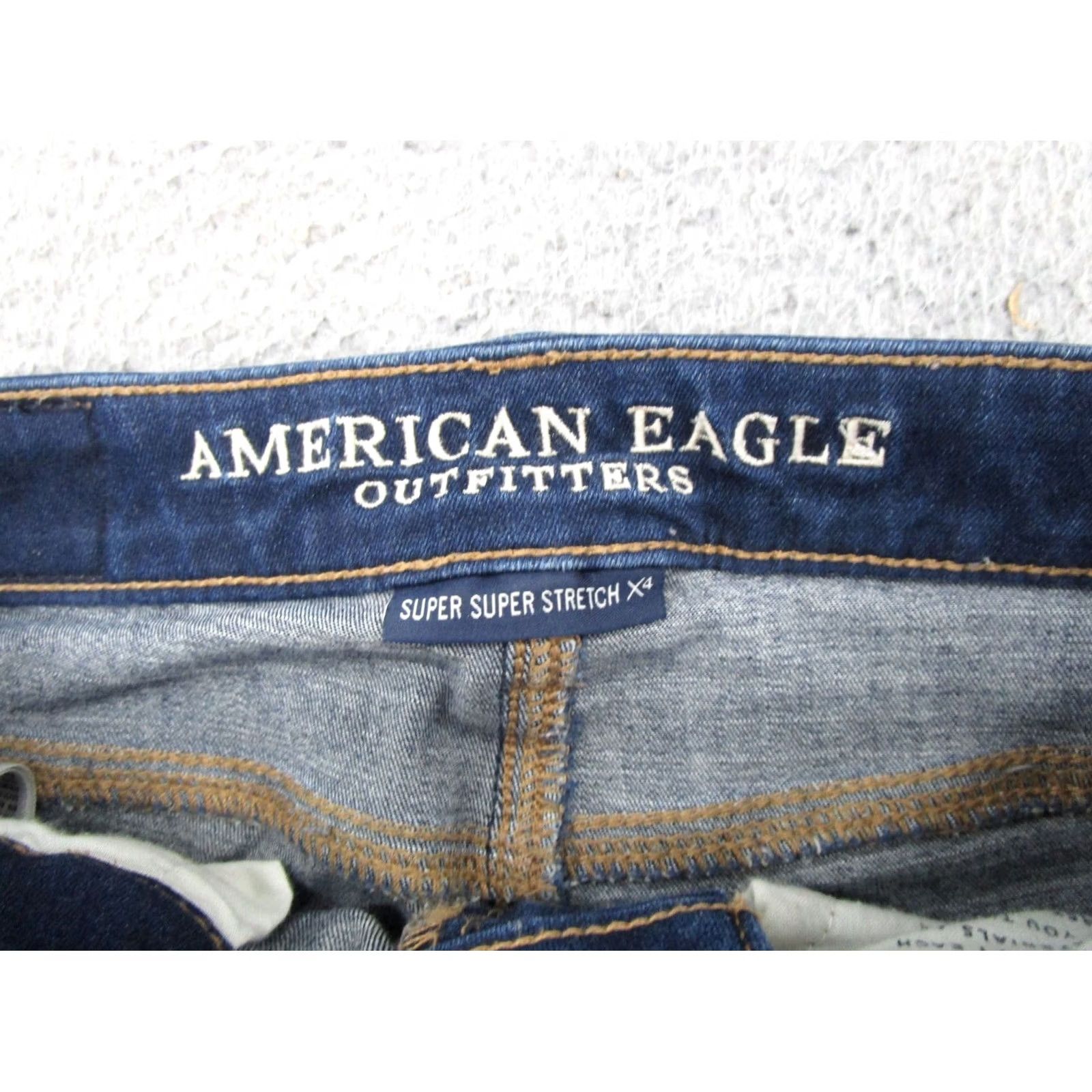 American Eagle Outfitters American Eagle Outfitters Jegging Jeans Women 00 Super Stretch Hi Rise 5-Pocket Denim Blue Cotton Blend Shirt? Size 24" / US 00 / IT 34 - 4 Thumbnail