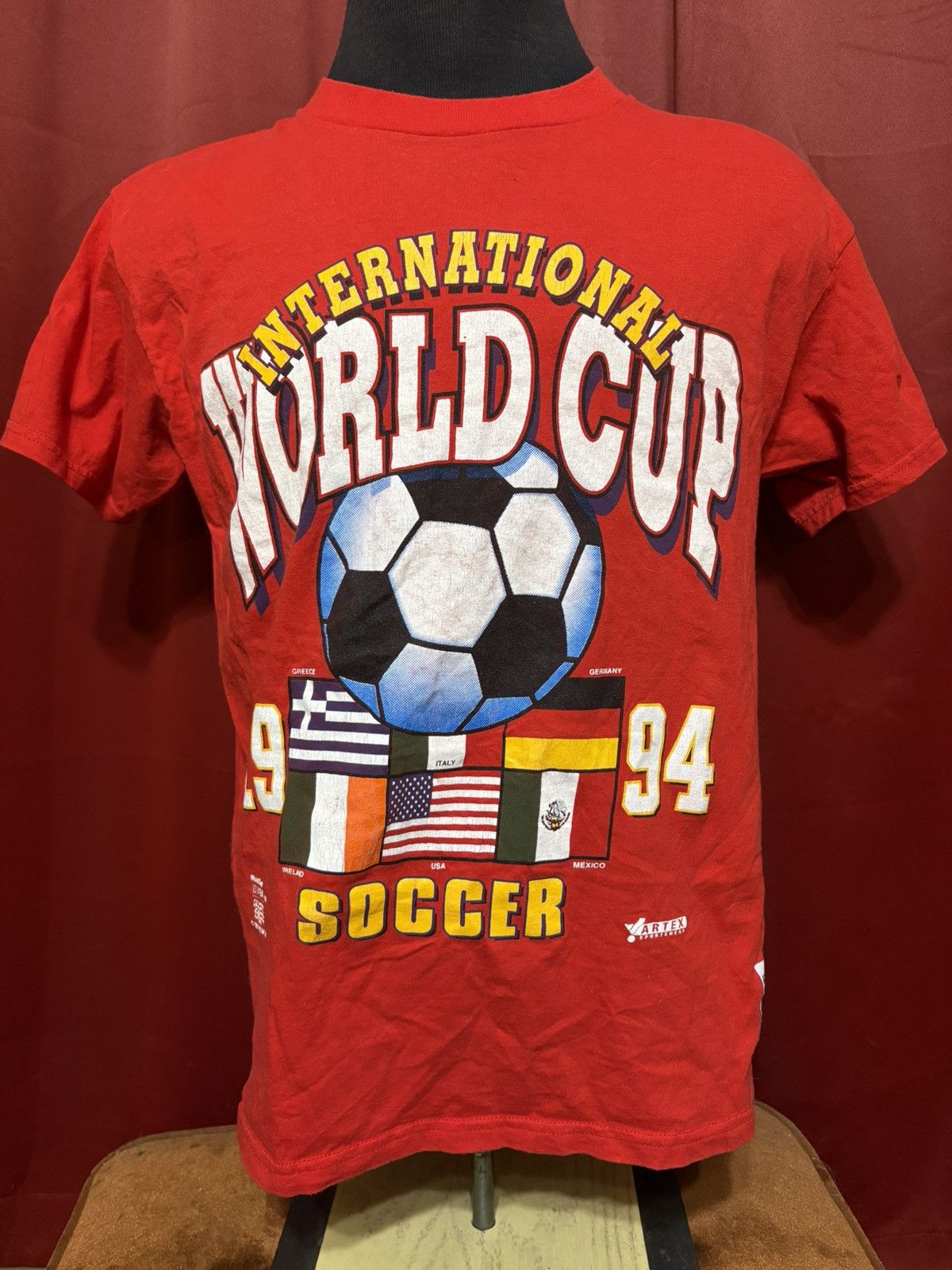 Vintage Vintage World Cup Soccer Tshirt 90’s Fifa Football Grail Size US L / EU 52-54 / 3 - 1 Thumbnail