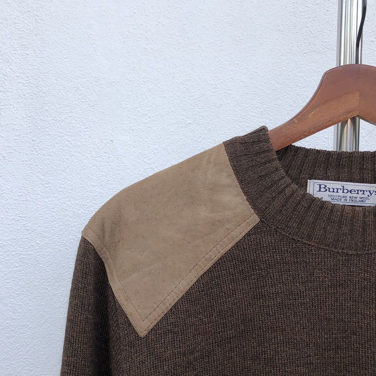 Burberry Vintage Burberrys Suede Elbow Patches 100% Pure New Wool Size US M / EU 48-50 / 2 - 11 Thumbnail