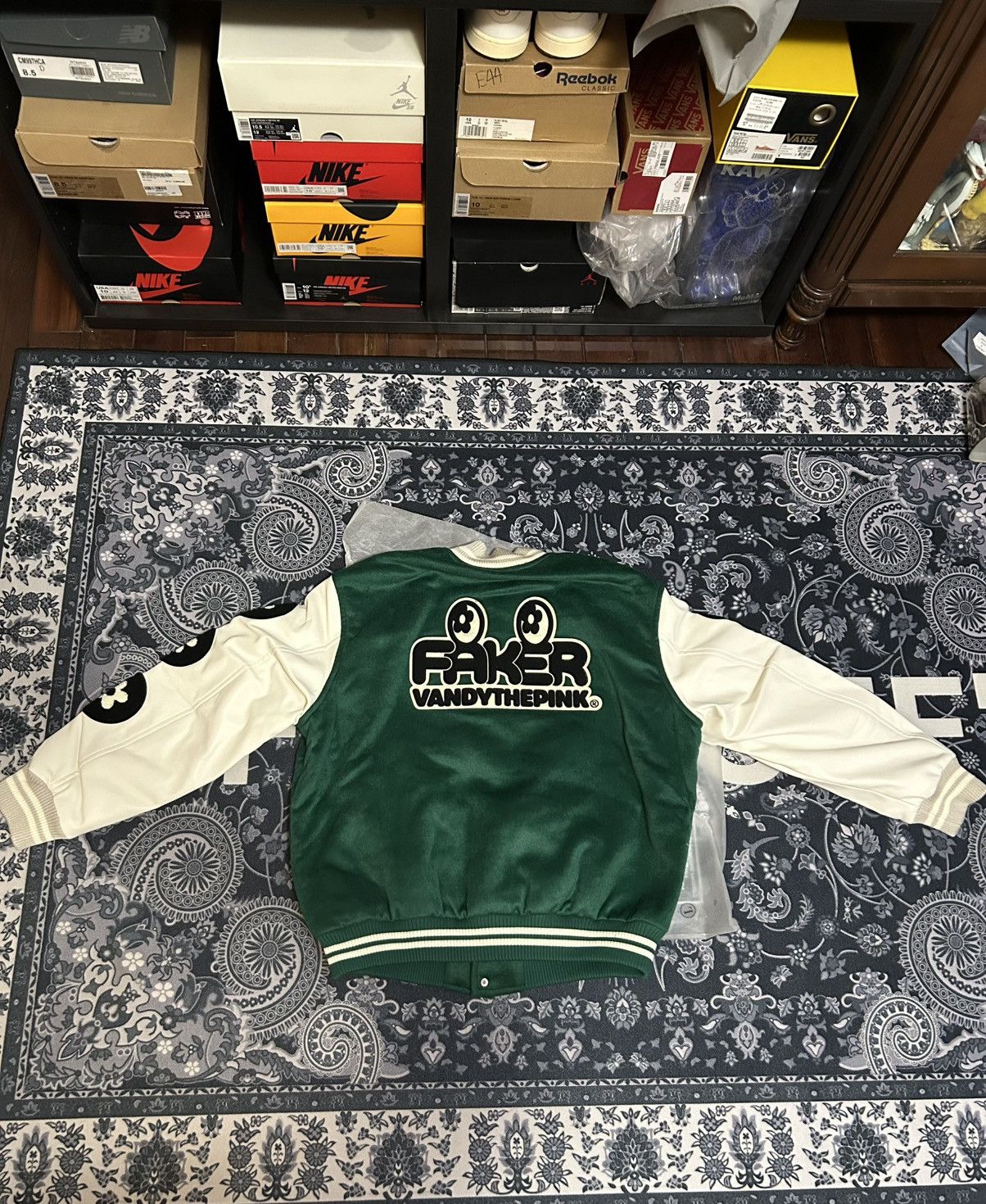 Vandy The Pink Vandy the Pink x Faker Varsity Jacket Size L Size US L / EU 52-54 / 3 - 4 Thumbnail