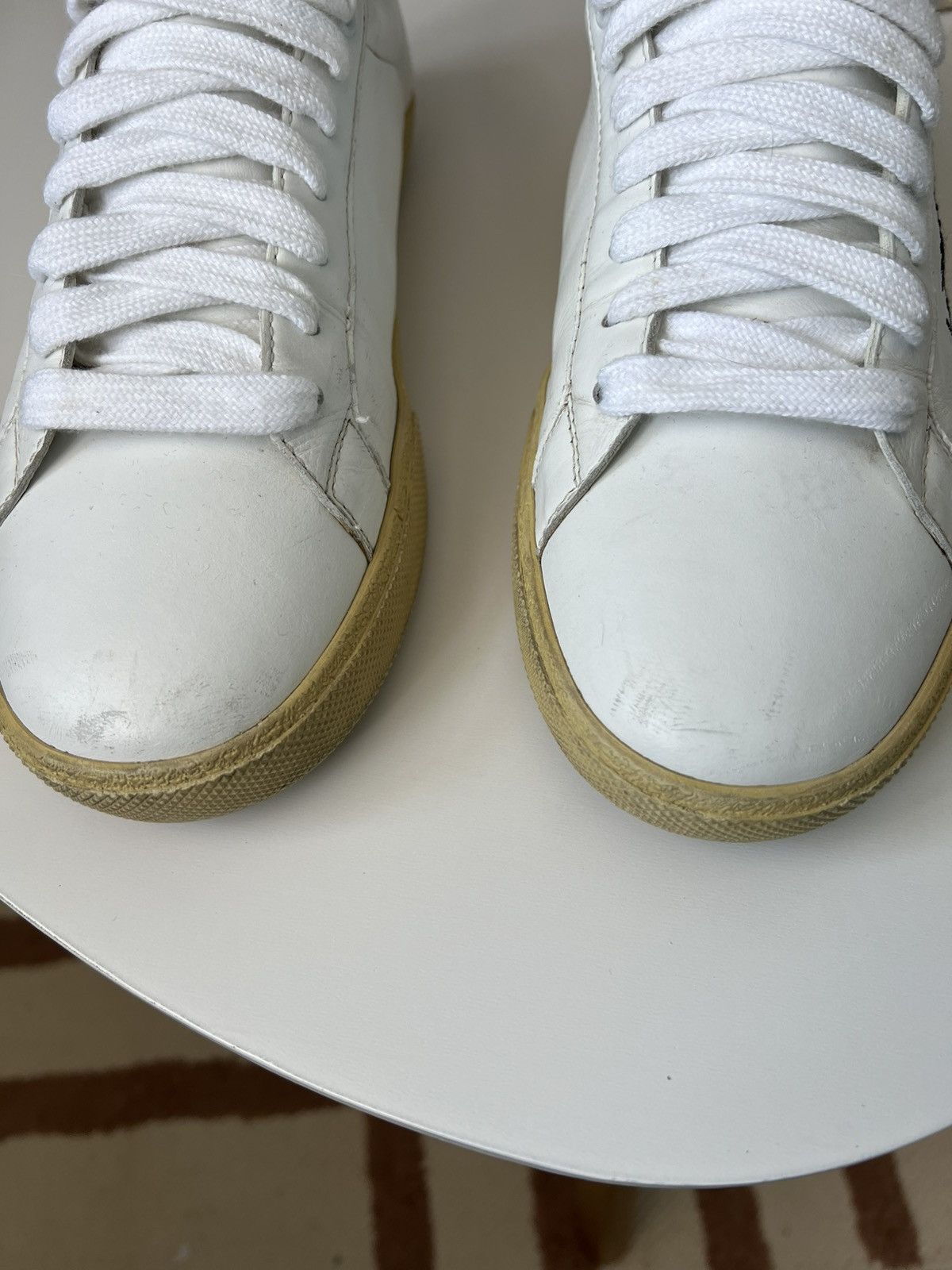 Saint Laurent Paris Saint laurent low top sneakers shoes leather luxury Size US 6.5 / EU 39-40 - 2 Thumbnail