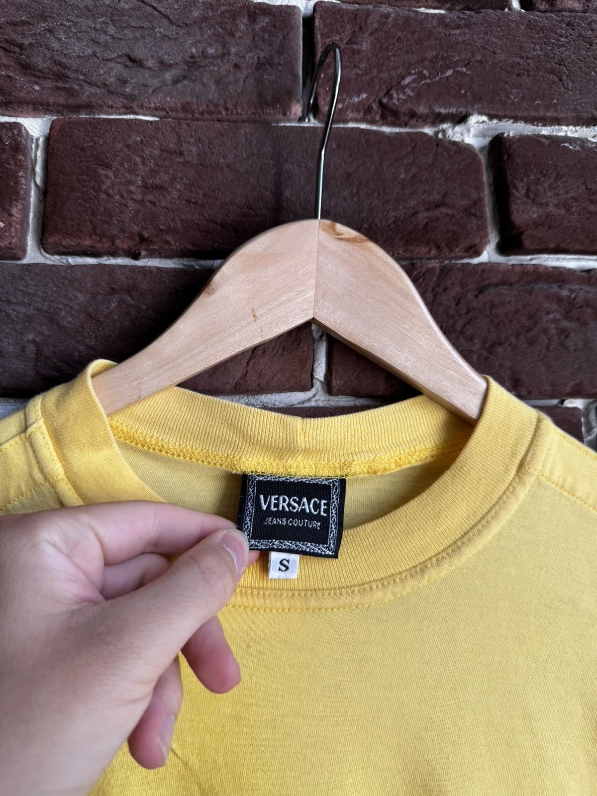 Designer Rare Vintage 90s Versace Logo Archive tee designer Size US S / EU 44-46 / 1 - 2 Thumbnail