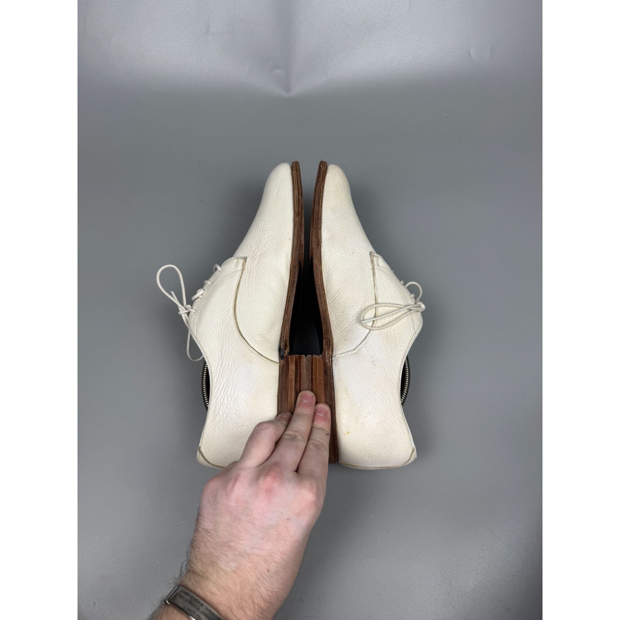 Church's Church’s White Leather Derby Shoes (Y1170) Size US 10.5 / EU 43-44 - 9 Thumbnail