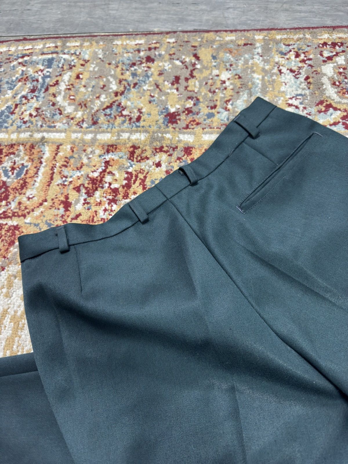 If Six Was Nine 1980s Wool Suit Pants Baggy Trousers Blend Balenciaga Rick Size US 32 / EU 48 - 5 Thumbnail