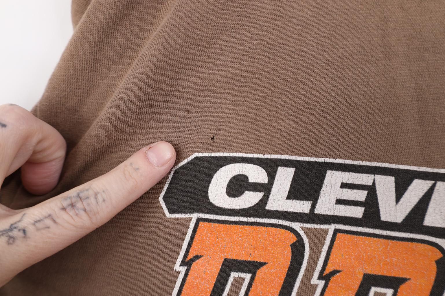 Riddell Vintage 90s Riddell Cleveland Browns Football T-Shirt USA Size US L / EU 52-54 / 3 - 5 Thumbnail