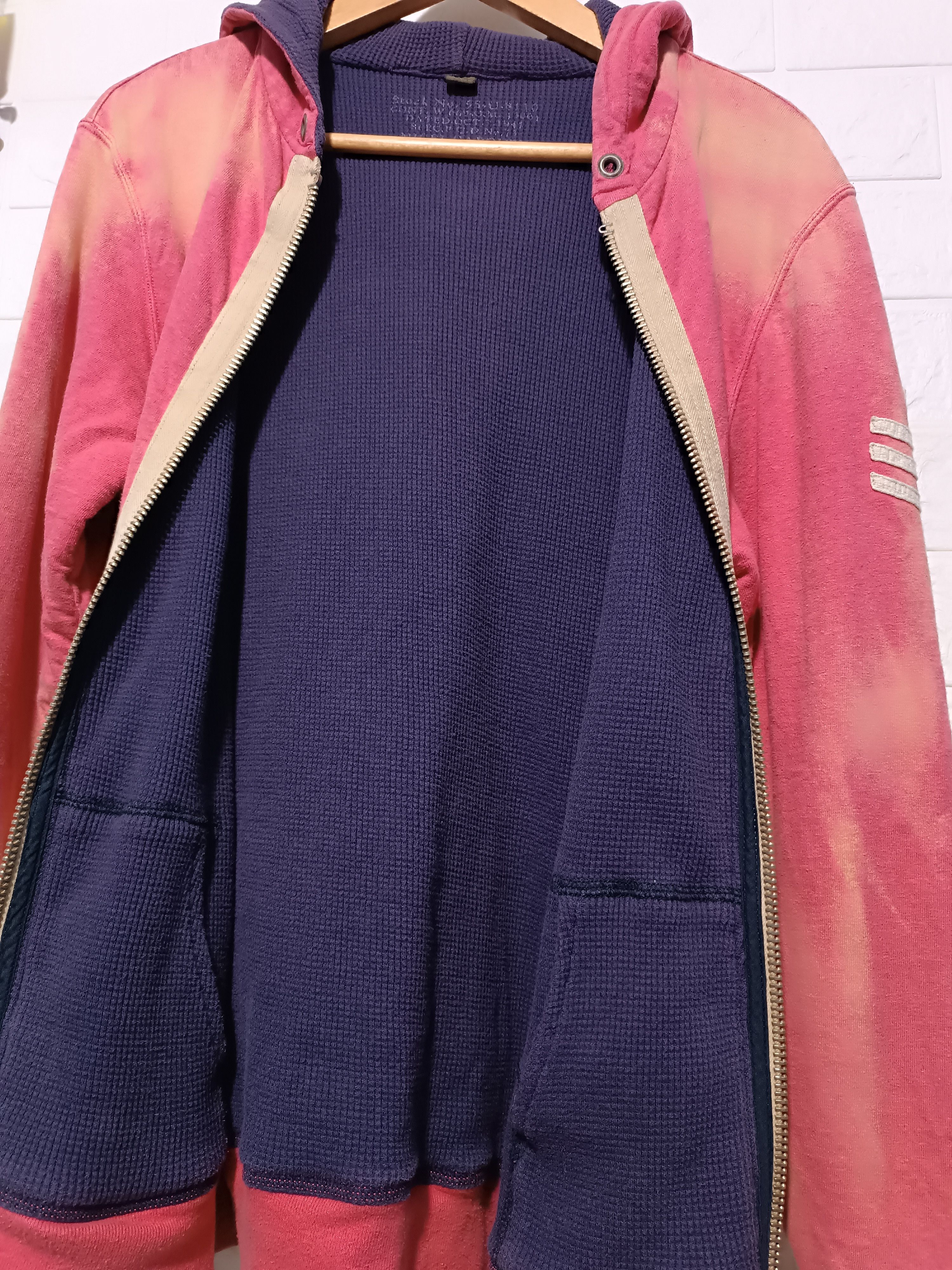 Nigel Cabourn Sun Fade Thermal Lined Reversible Zip-Up Hoodie Size US M / EU 48-50 / 2 - 8 Thumbnail