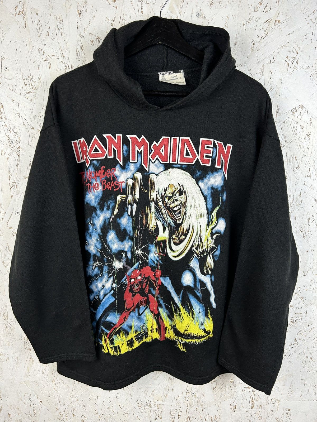 Band Tees 90s Vintage Iron Maiden Number Of The Beast Hoodie Size US S / EU 44-46 / 1 - 1 Thumbnail