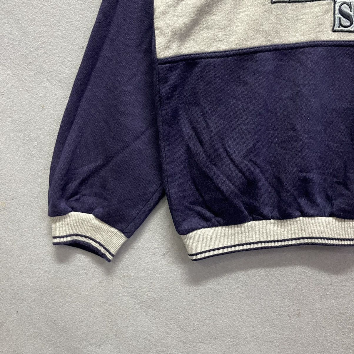 Trussardi Vintage 90s Trussardi Navy Crewneck Sweatshirt Size US M / EU 48-50 / 2 - 5 Thumbnail