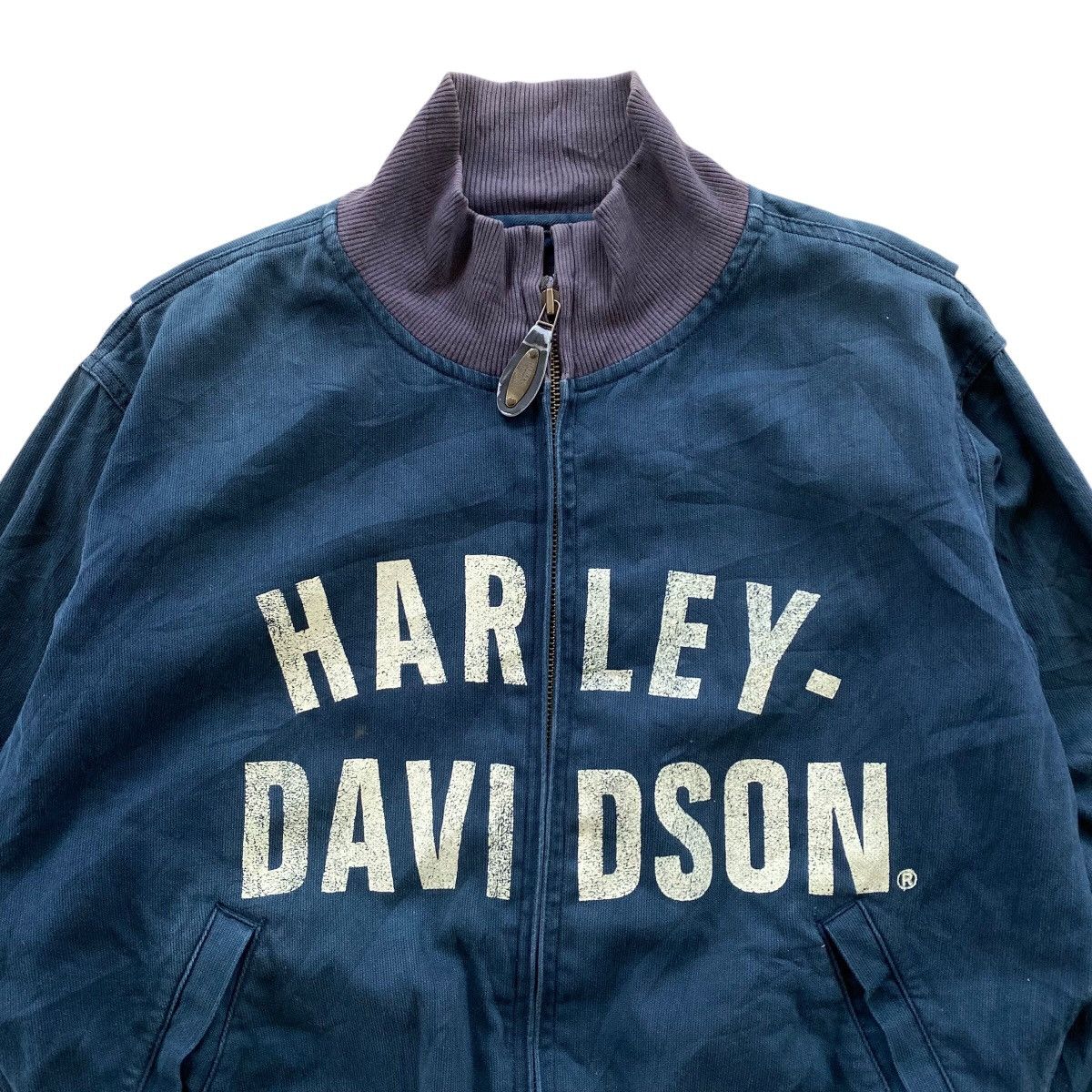 Harley Davidson HARLEY DAVIDSON Vintage Spellout Design Jacket Size US L / EU 52-54 / 3 - 4 Thumbnail
