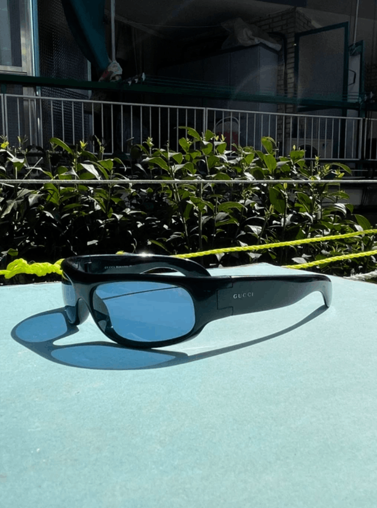 Gucci GUCCI Sunglasses Shield Rimless 90s Wrap 1169 RI725 Size ONE SIZE - 1 Thumbnail
