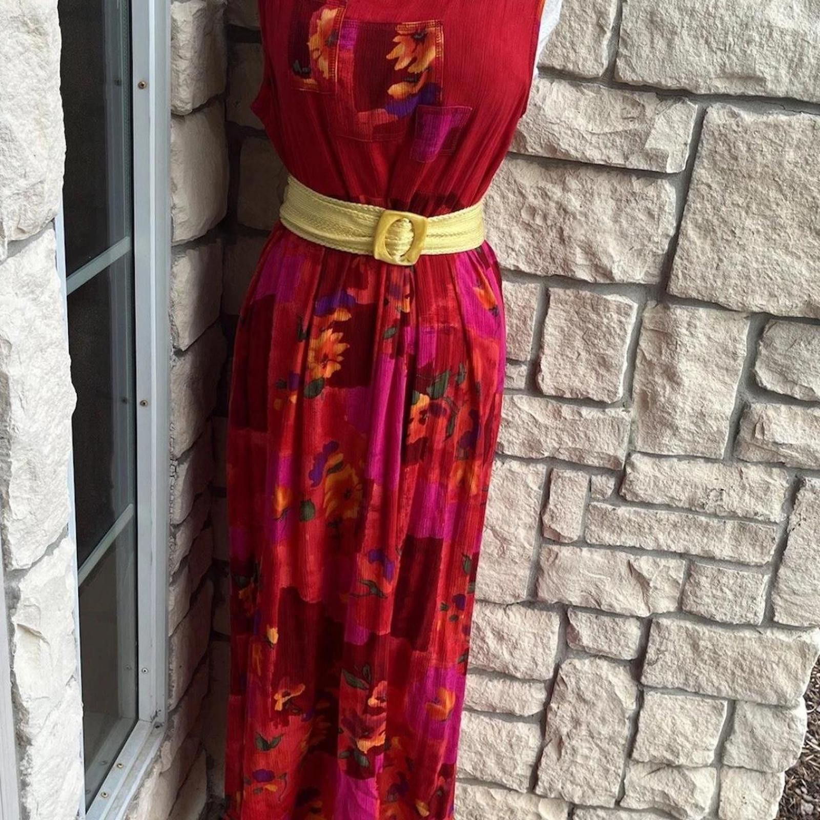 Other Vintage C.M. Shapes Longline Extra Large Red Sleeveless Size XL / US 12-14 / IT 48-50 - 1 Thumbnail