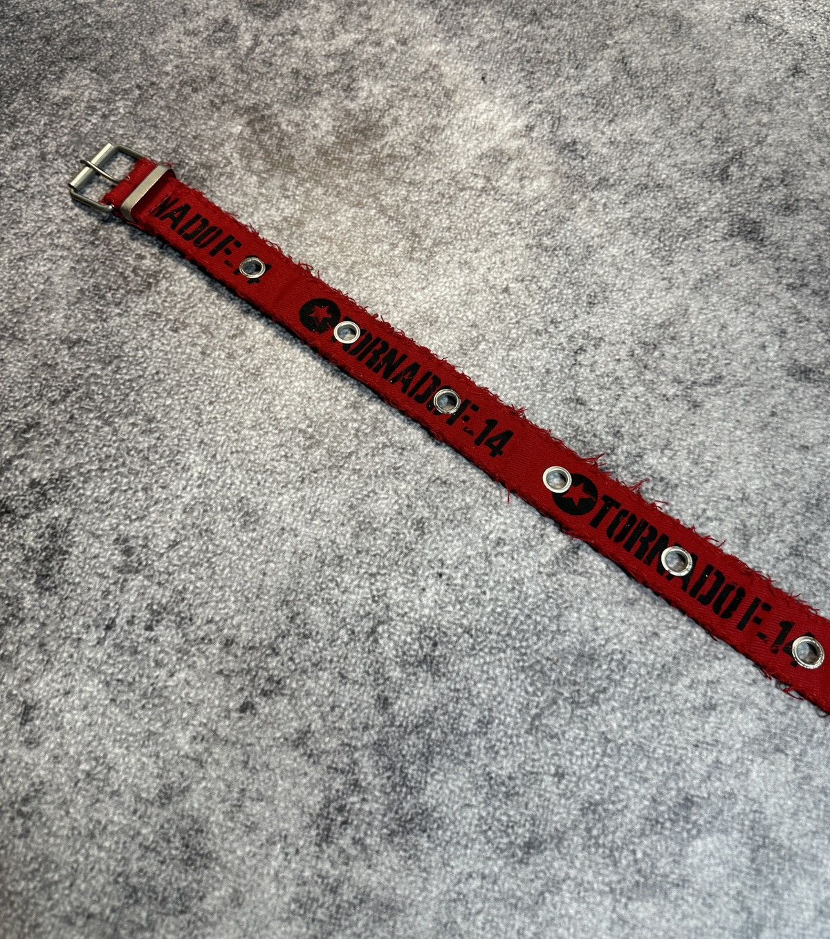 Designer Y2K Vintage Full Holes Tornado F-14 Distressed Belts USA Alt Size ONE SIZE - 3 Thumbnail