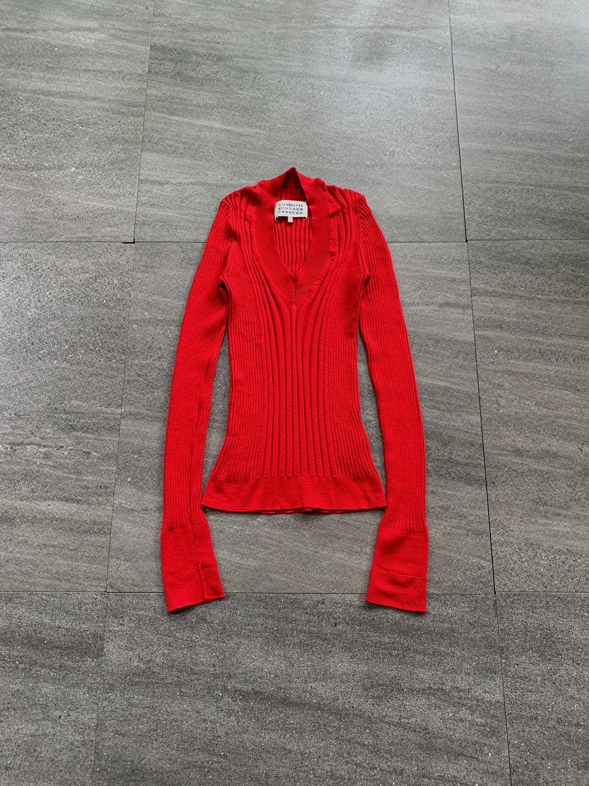 Maison Margiela FREE TAX! Line 4 Wool Ribbed Knit Sweater Size S / US 4 / IT 40 - 1 Thumbnail