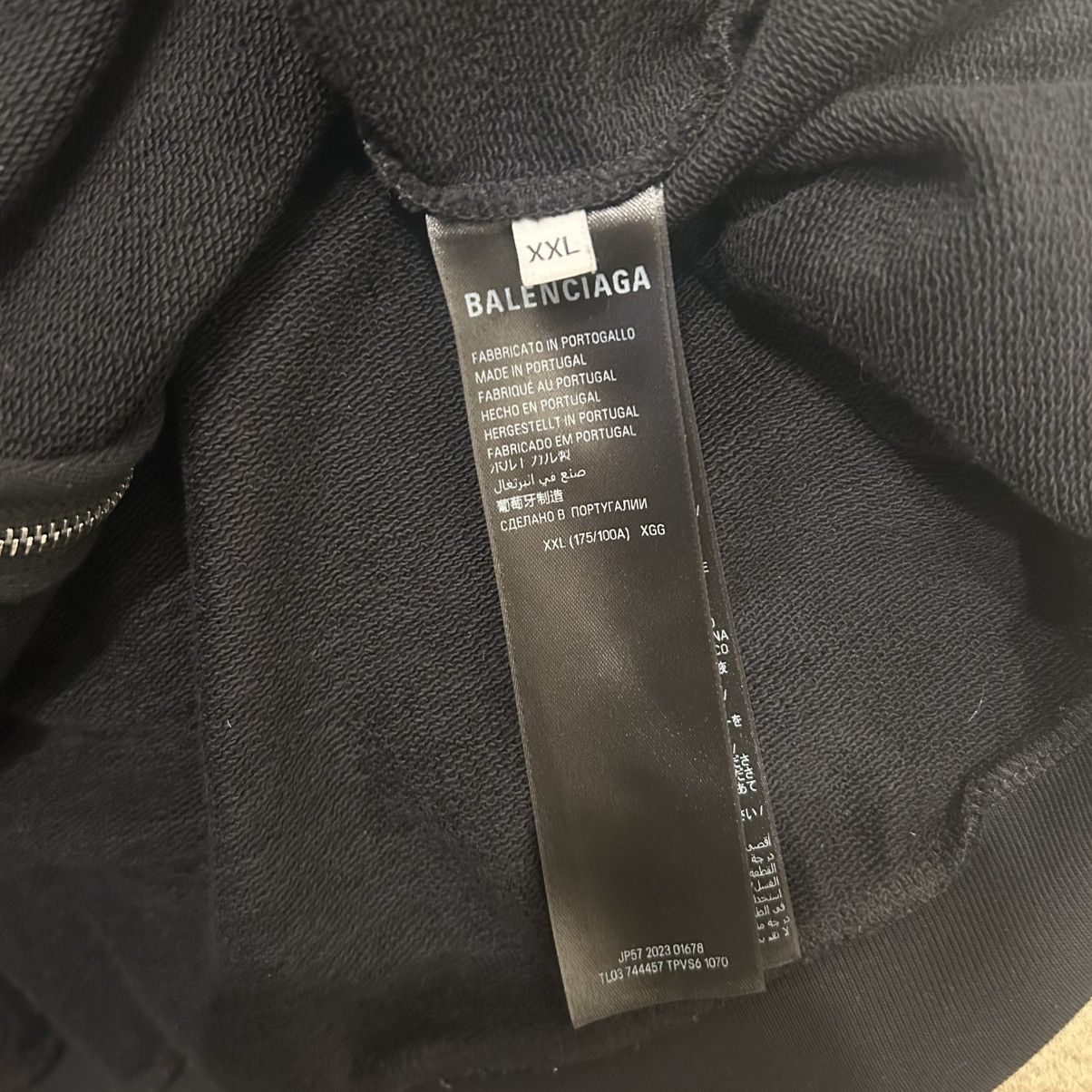 Balenciaga Balenciaga Paris Soccer Zip Up Hoodie Size US XXL / EU 58 / 5 - 6 Thumbnail