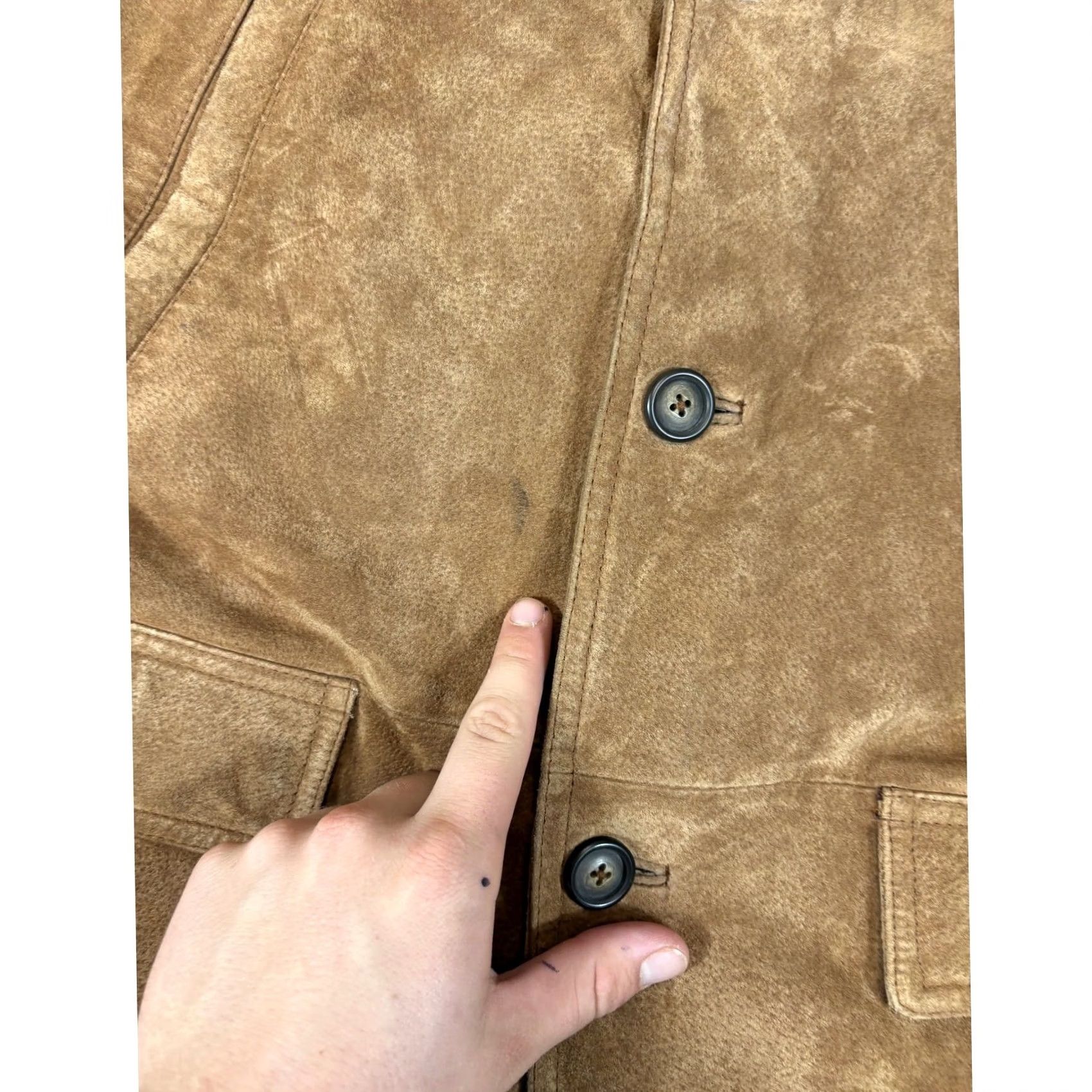 Etro VINTAGE Knightsbridge Jacket Mens Large Brown Faux Suede 90s Western Retro Casual Coat Size US L / EU 52-54 / 3 - 5 Thumbnail