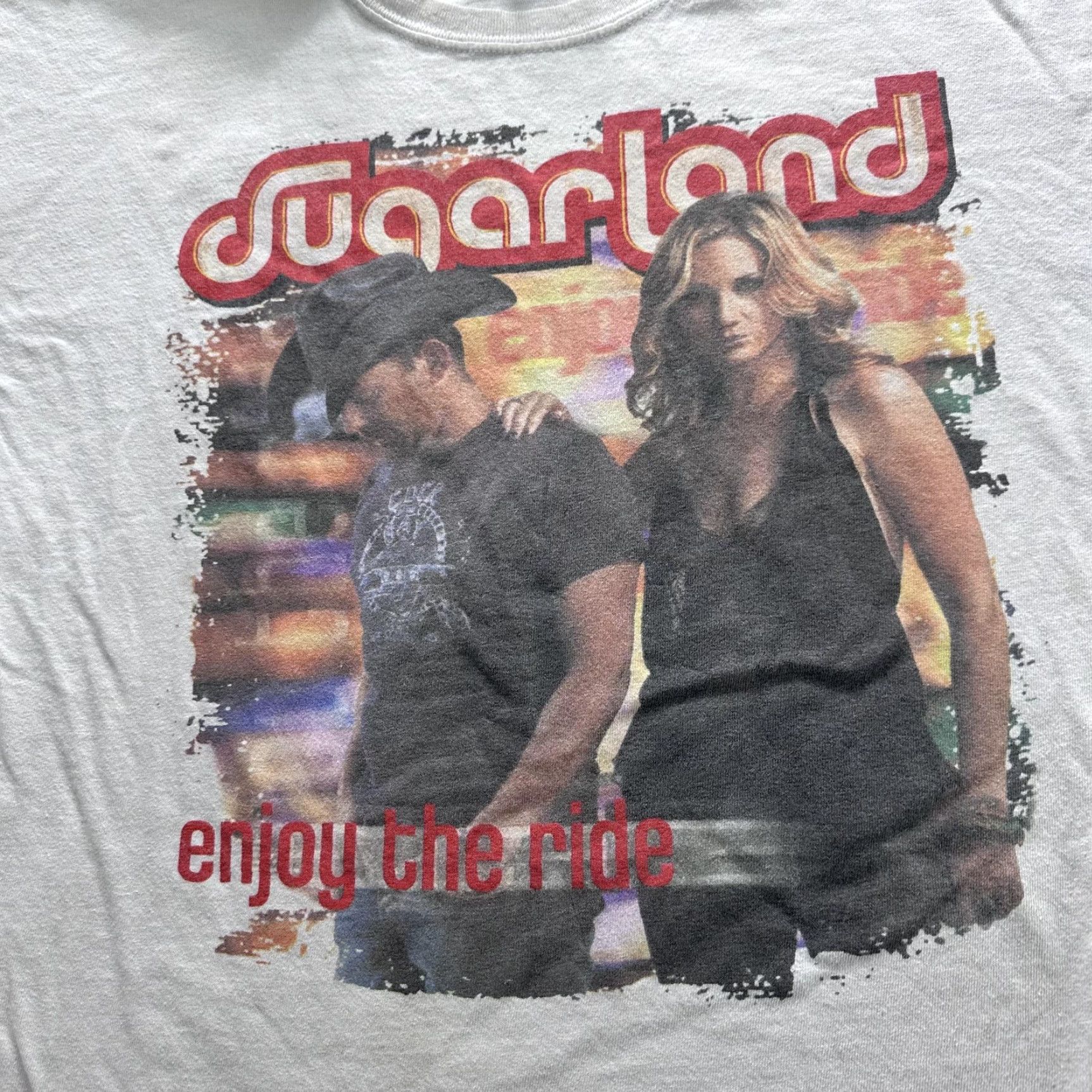 Gildan Sugarland Tour Shirt Graphic Mens XL White Country Band Gildan Size US XL / EU 56 / 4 - 2 Thumbnail