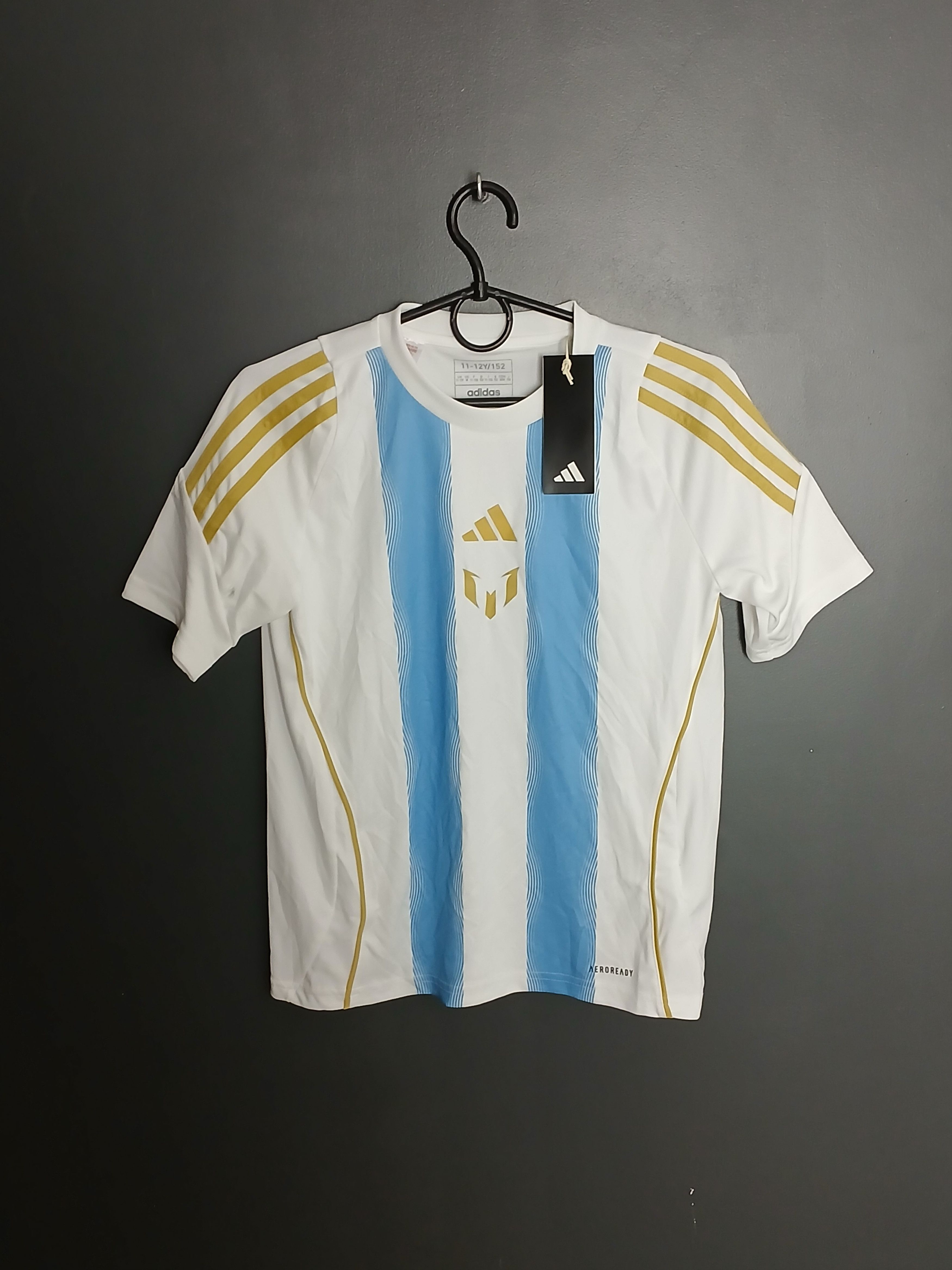 Adidas KIDS Argentina Messi Training Football Jersey T-Shirt Size US S / EU 44-46 / 1 - 1 Thumbnail