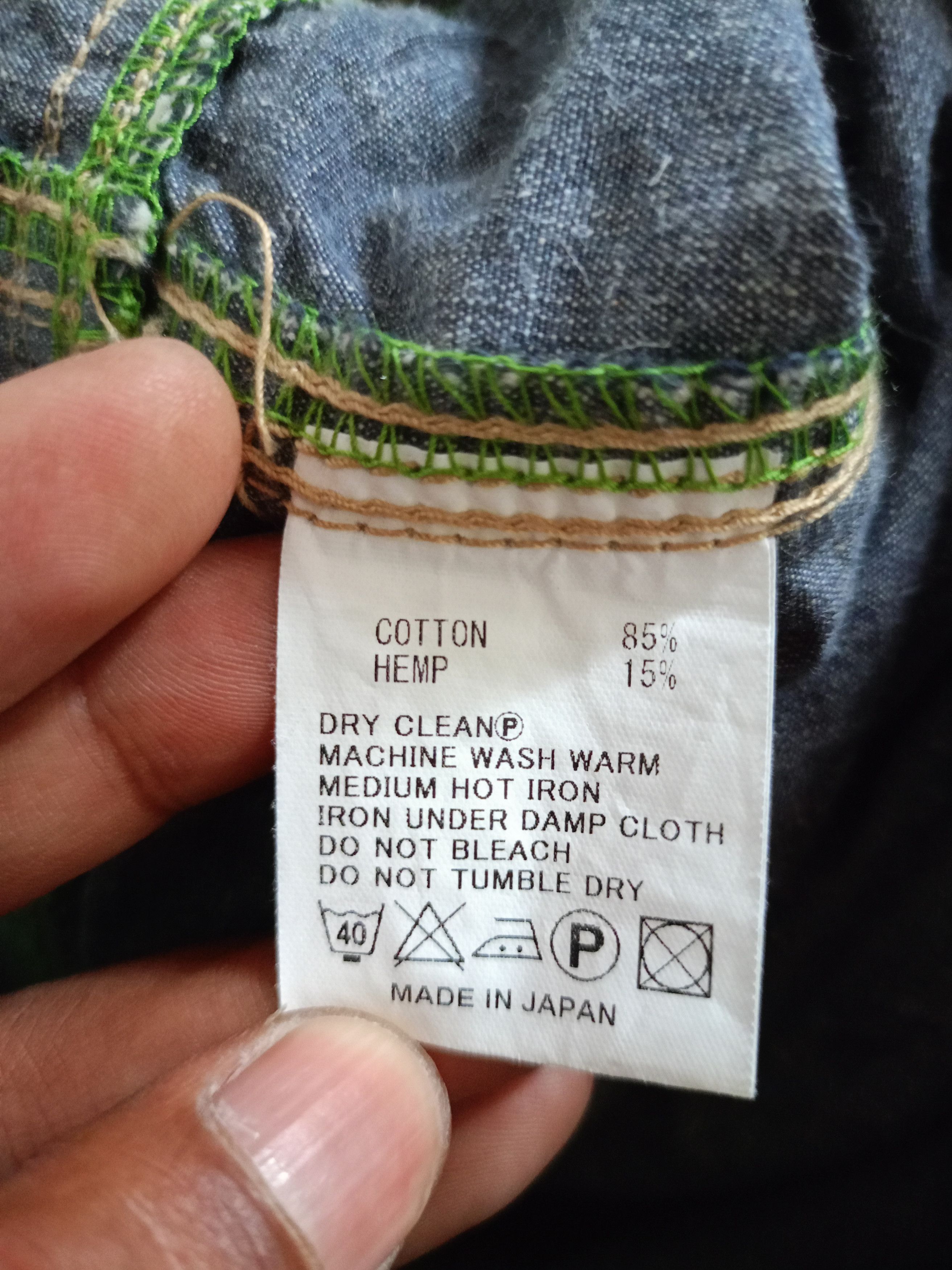 Japanese Brand 2000s Gohemp Big Pocket Denim Pants Size US 30 / EU 46 - 8 Thumbnail
