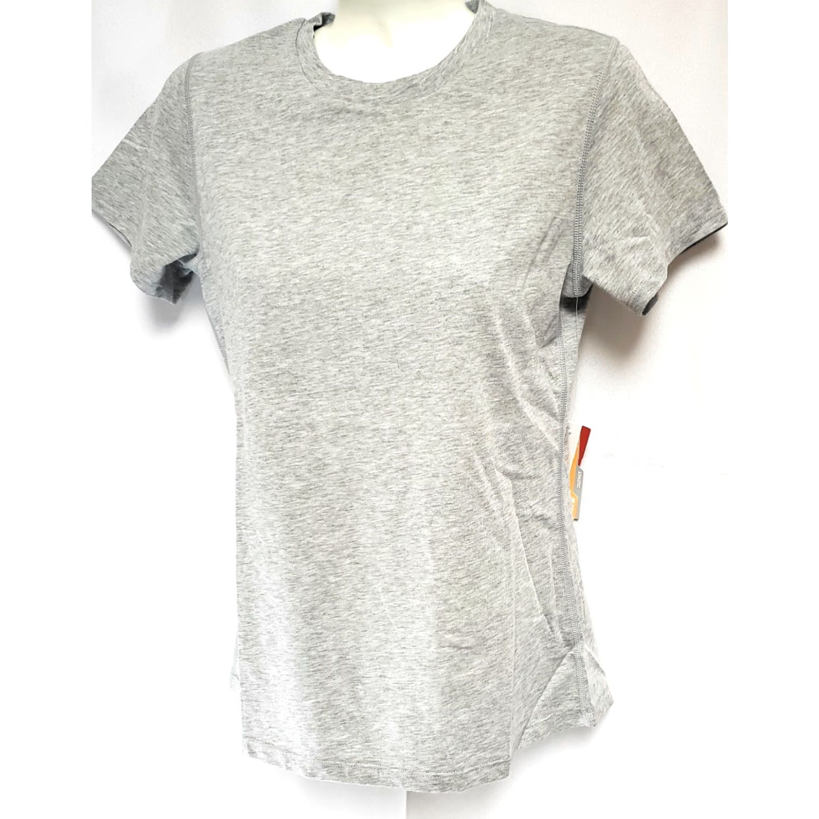 New Balance Womens New Balance Heathertech Crew Athletic Tee T-Shirt Gray XS Small? Size S / US 4 / IT 40 - 2 Thumbnail