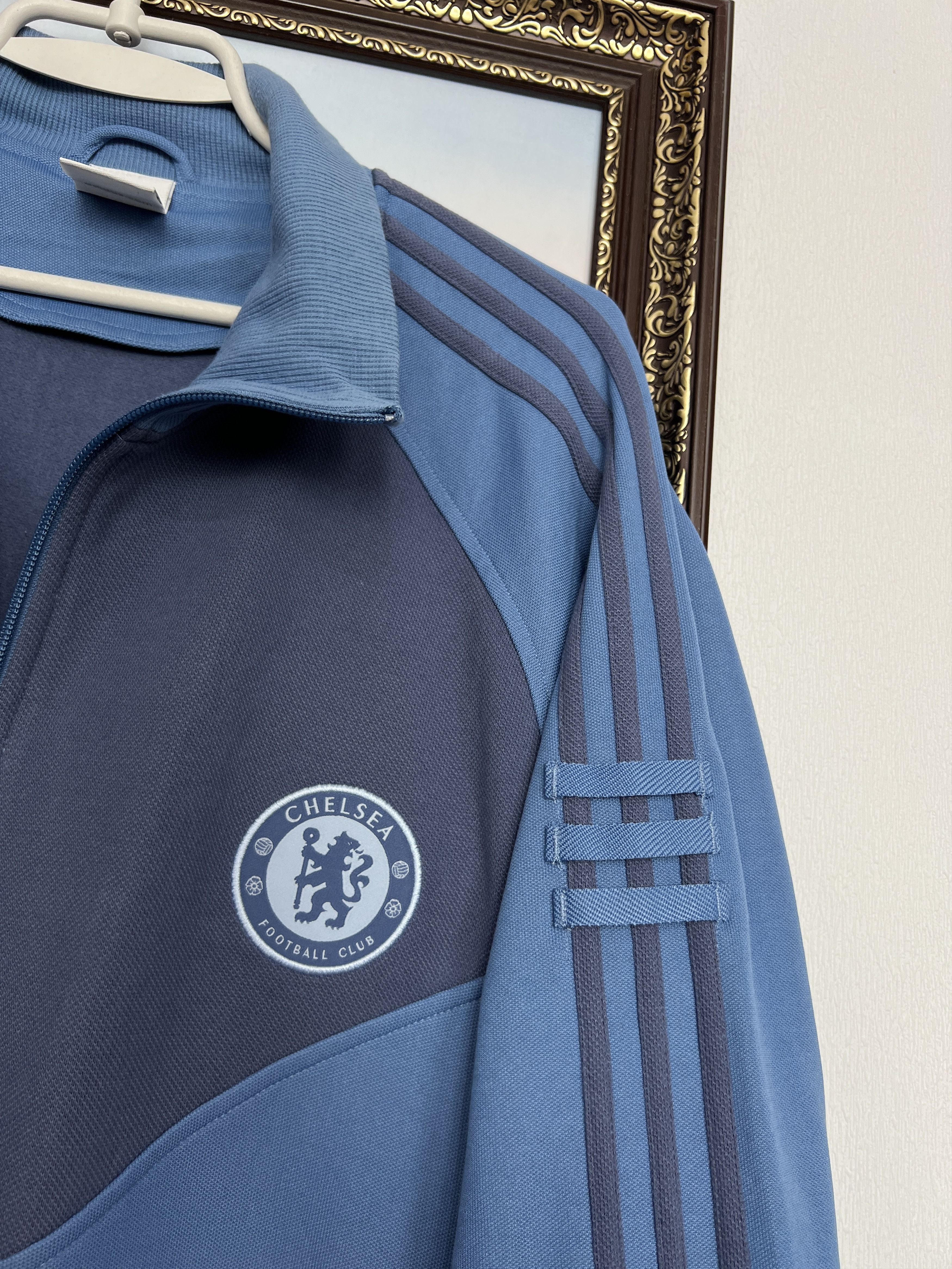 Adidas Vintage Adidas Chelsea Football Jacket Soccer Track Top Zip Size US XL / EU 56 / 4 - 4 Thumbnail