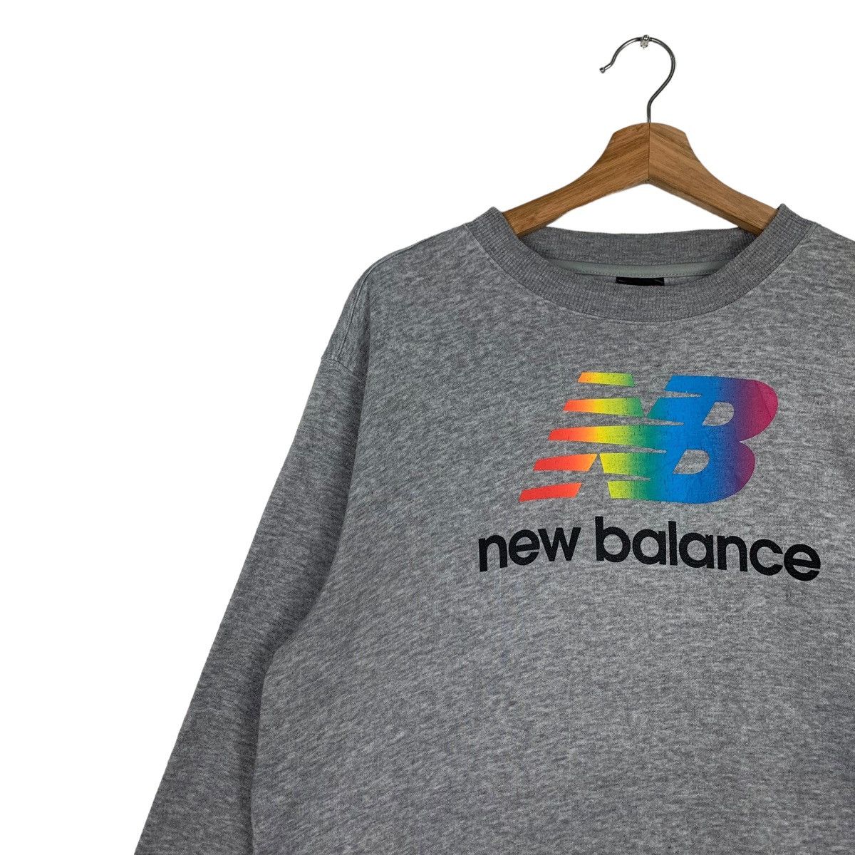 New Balance NEW BALANCE Colorful Big Logo Sweater #0204-C10 Size US L / EU 52-54 / 3 - 7 Thumbnail