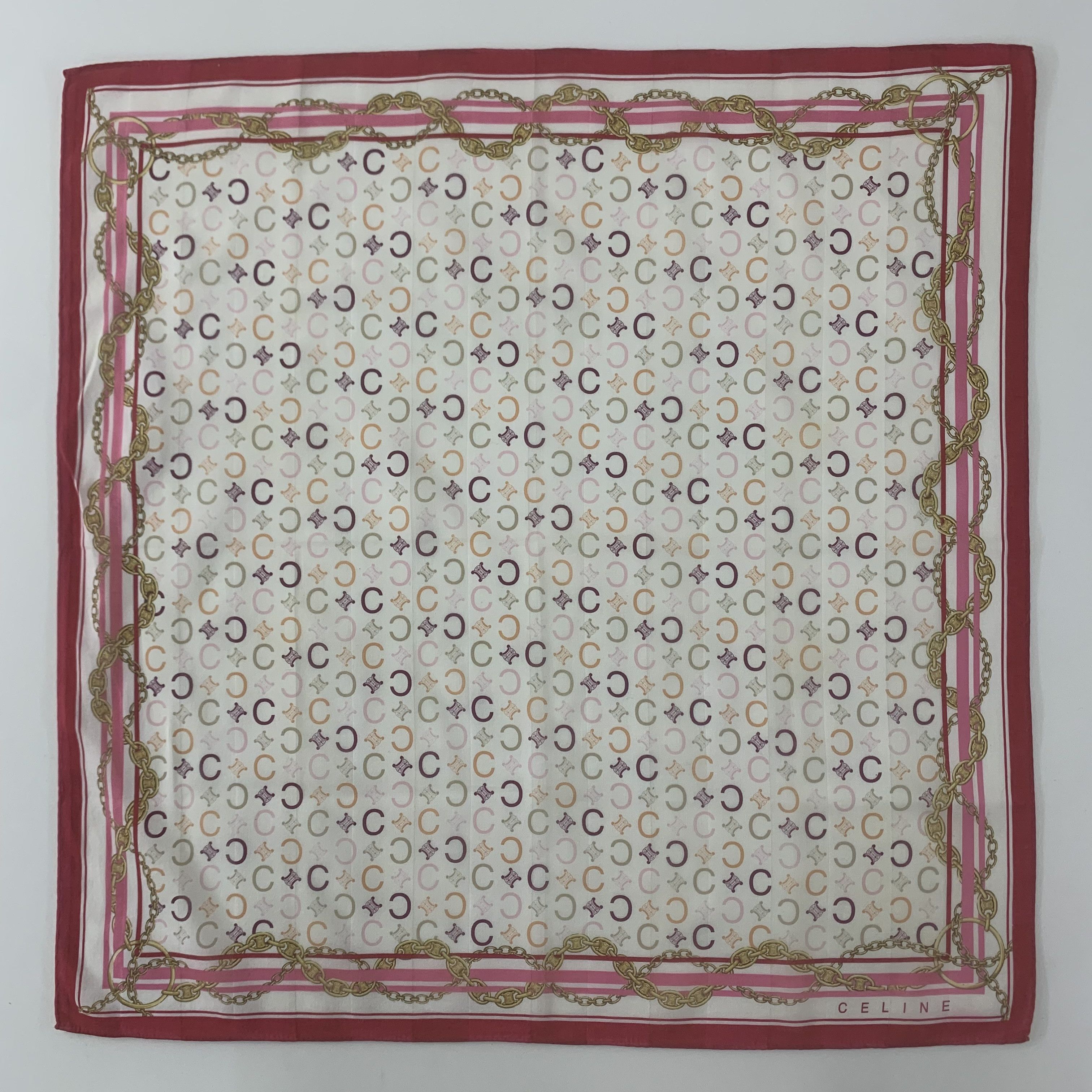 Celine Celine Handkerchief Bandana Neckerchief Pocket Square Size ONE SIZE - 2 Thumbnail