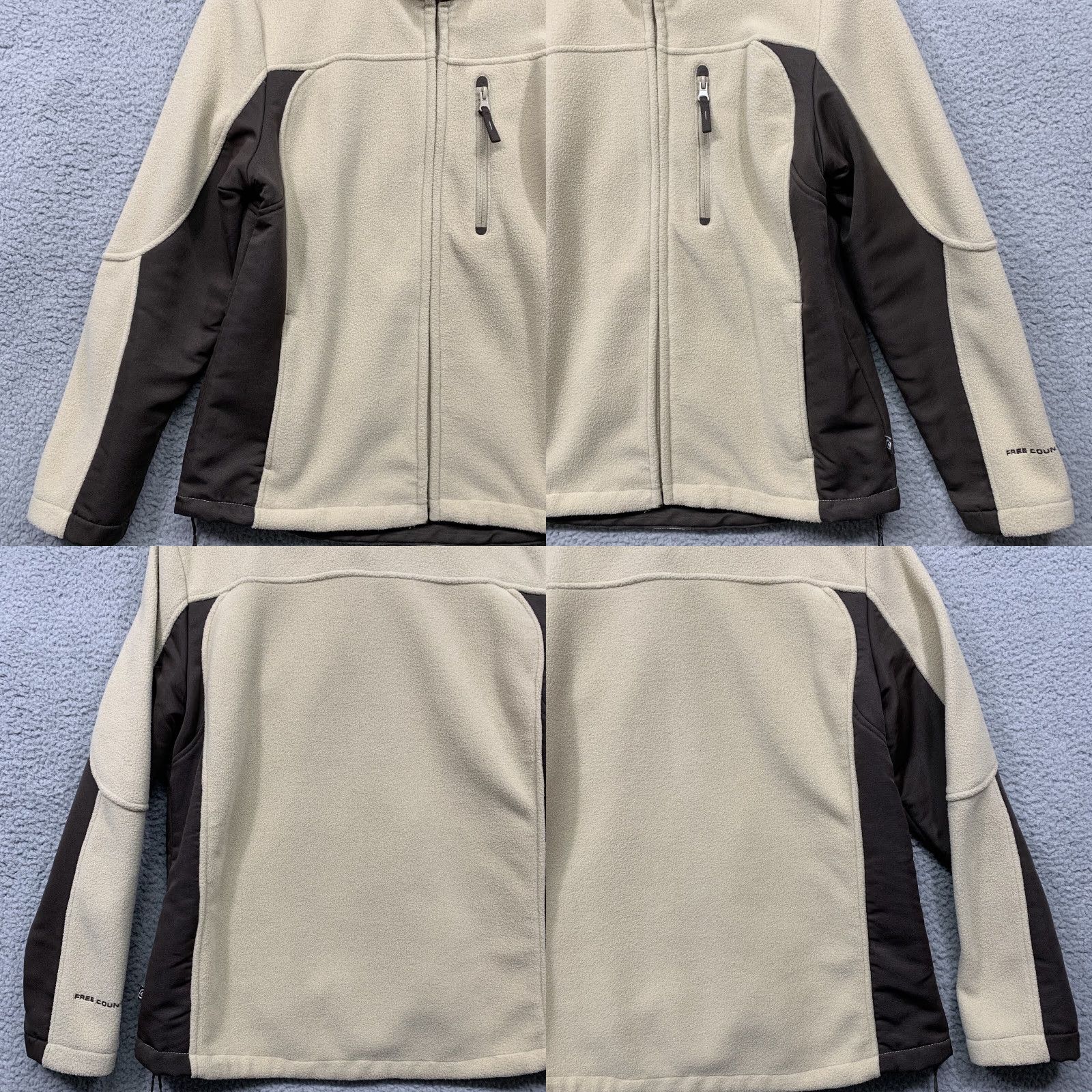Free Country Free Country Fleece Jacket Women Brown Tan 5 Pockets Full Zip Size M Size M / US 6-8 / IT 42-44 - 8 Thumbnail