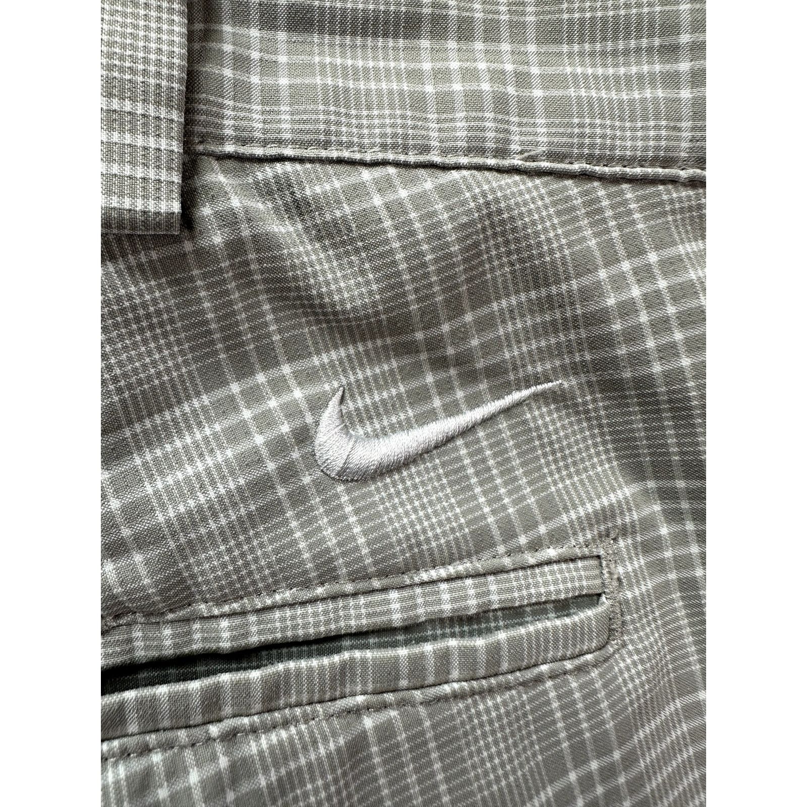 Nike Nike Golf Men's Plaid Grey White Shorts Dri-Fit SZ 42 Drifit Size US 42 / EU 58 - 6 Thumbnail