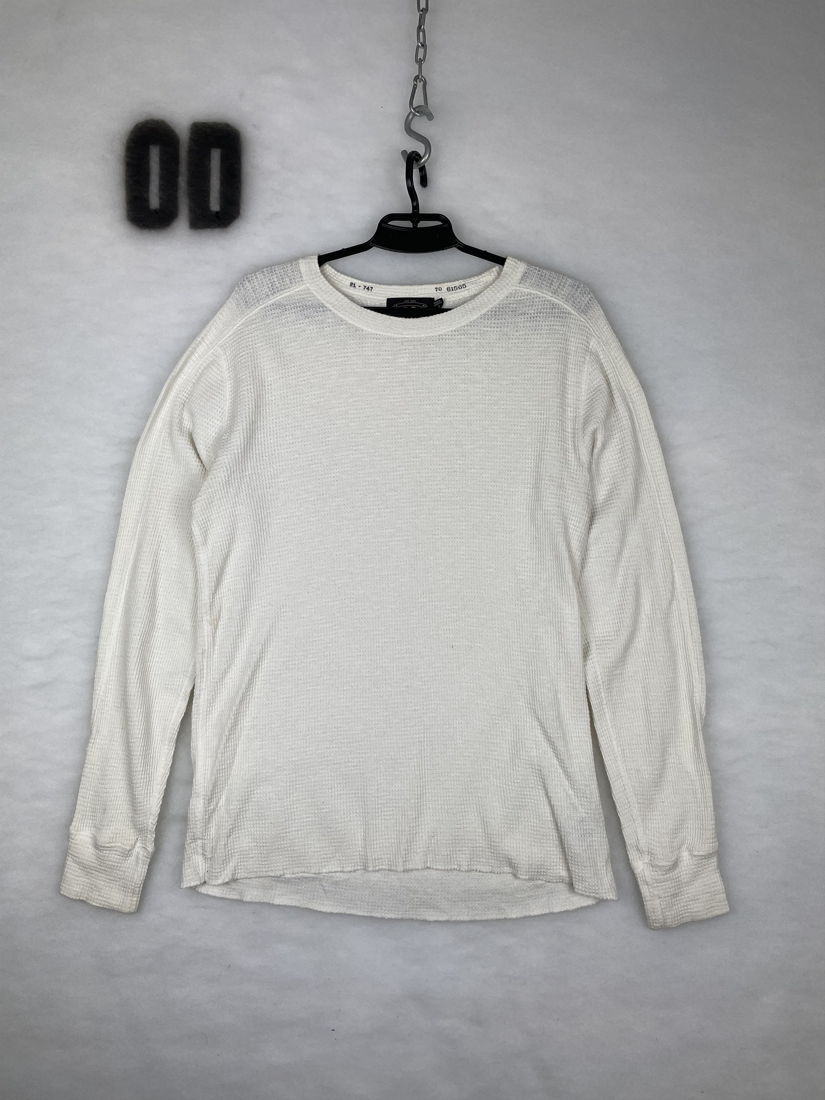 RRL Polo Ralph Lauren Waffle Cotton Sweater Size L