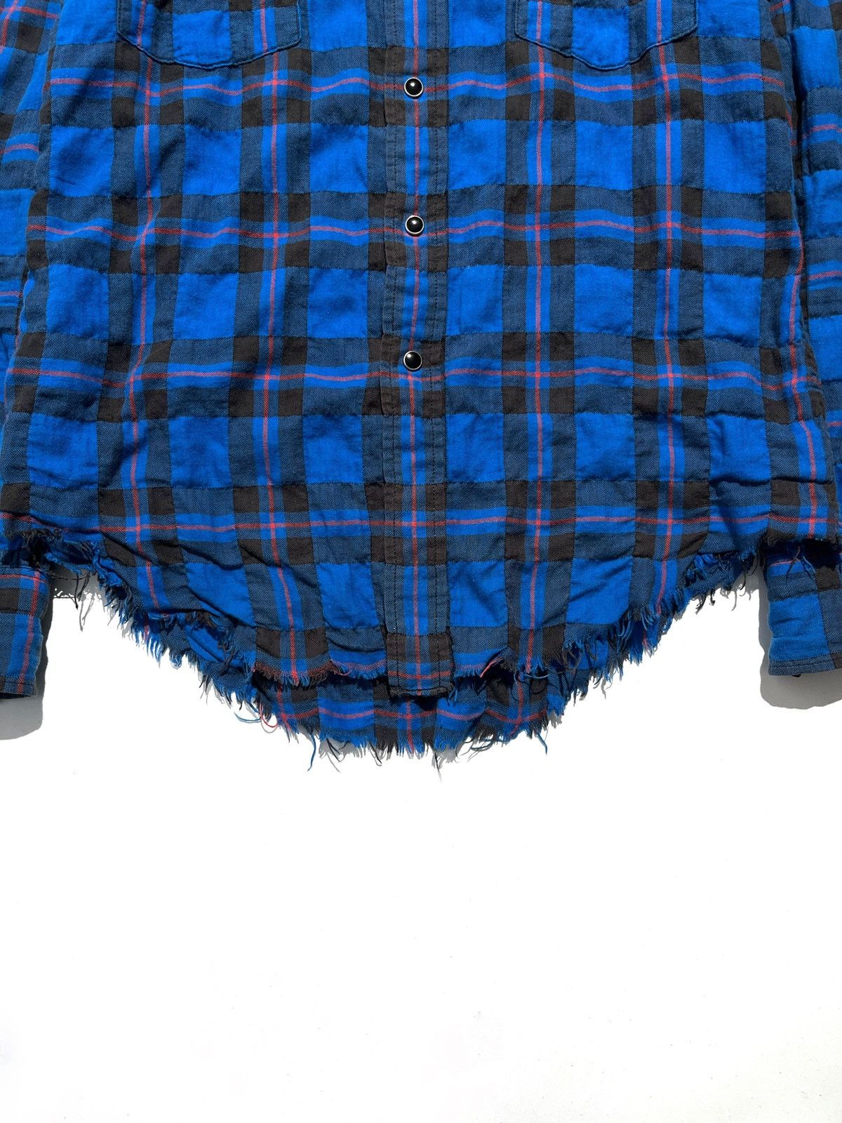 Saint Laurent Paris SS16 Saint Laurent “Surf Sound” Raw Hem Plaid Runway Flannel Size US S / EU 44-46 / 1 - 3 Thumbnail