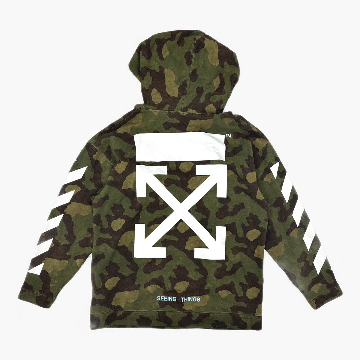 Off-White Off-White Virgil Abloh camouflage cotton-jersey hoodie Size US L / EU 52-54 / 3 - 2 Thumbnail