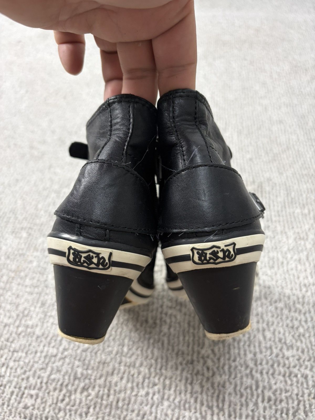 ASH Ash Wedge Genial Buckled Leather Size 37 Size US 7 / IT 37 - 8 Thumbnail