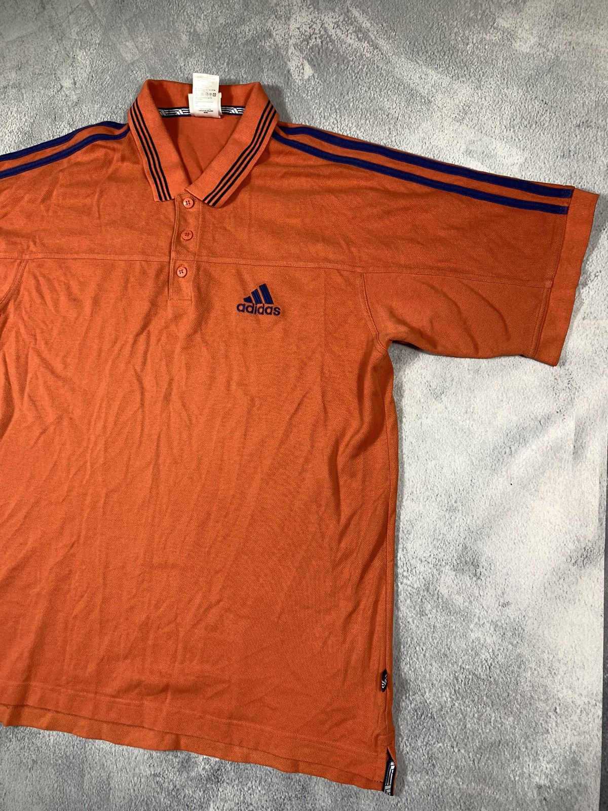 Adidas × Vintage Vintage 90s Adidas polo tee streetwear style size L Size US L / EU 52-54 / 3 - 3 Thumbnail