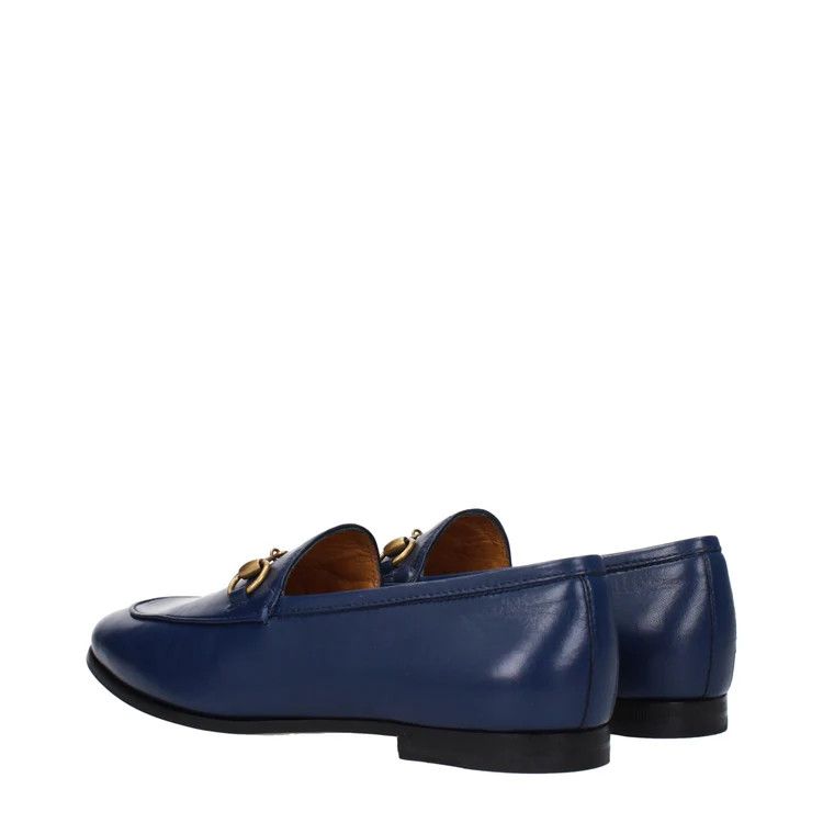 Gucci ob1o1e1124 Leather Loafers in Blue Size US 5 / IT 35 - 4 Thumbnail