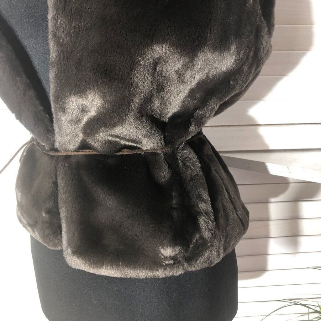 Vintage 90s Y2K Faux Fur vest brown Charlotte Russe Made In USA sz S Size L / US 10 / IT 46 - 7 Thumbnail