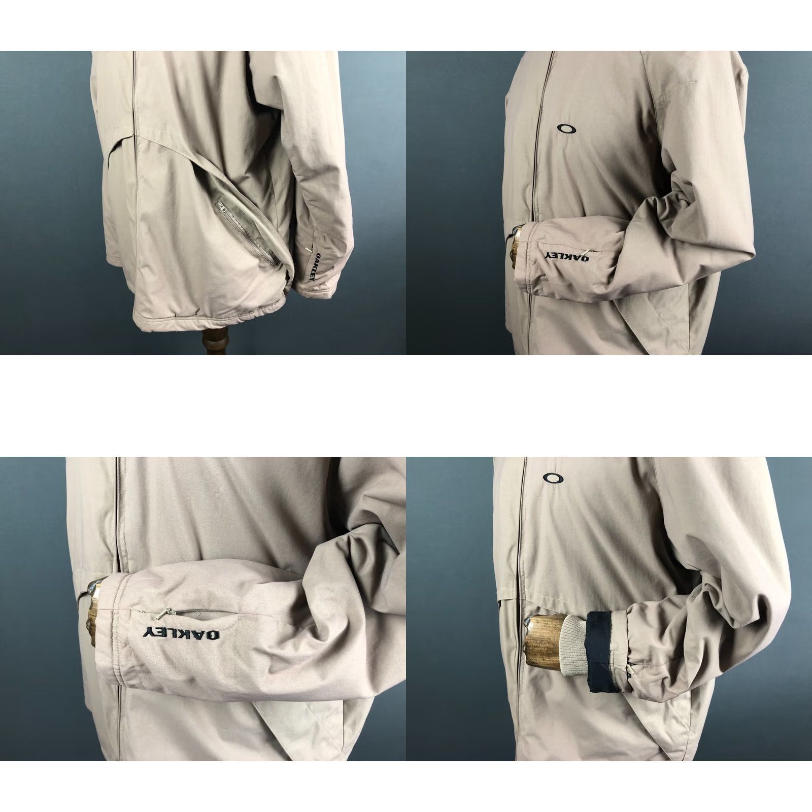 Oakley Oakley Jacket XL Brown Cotton Blend Full Zip Windbreaker Mens Styles Logo Chest Pocket Pockets Zip Side Pockets Size US XL / EU 56 / 4 - 8 Thumbnail
