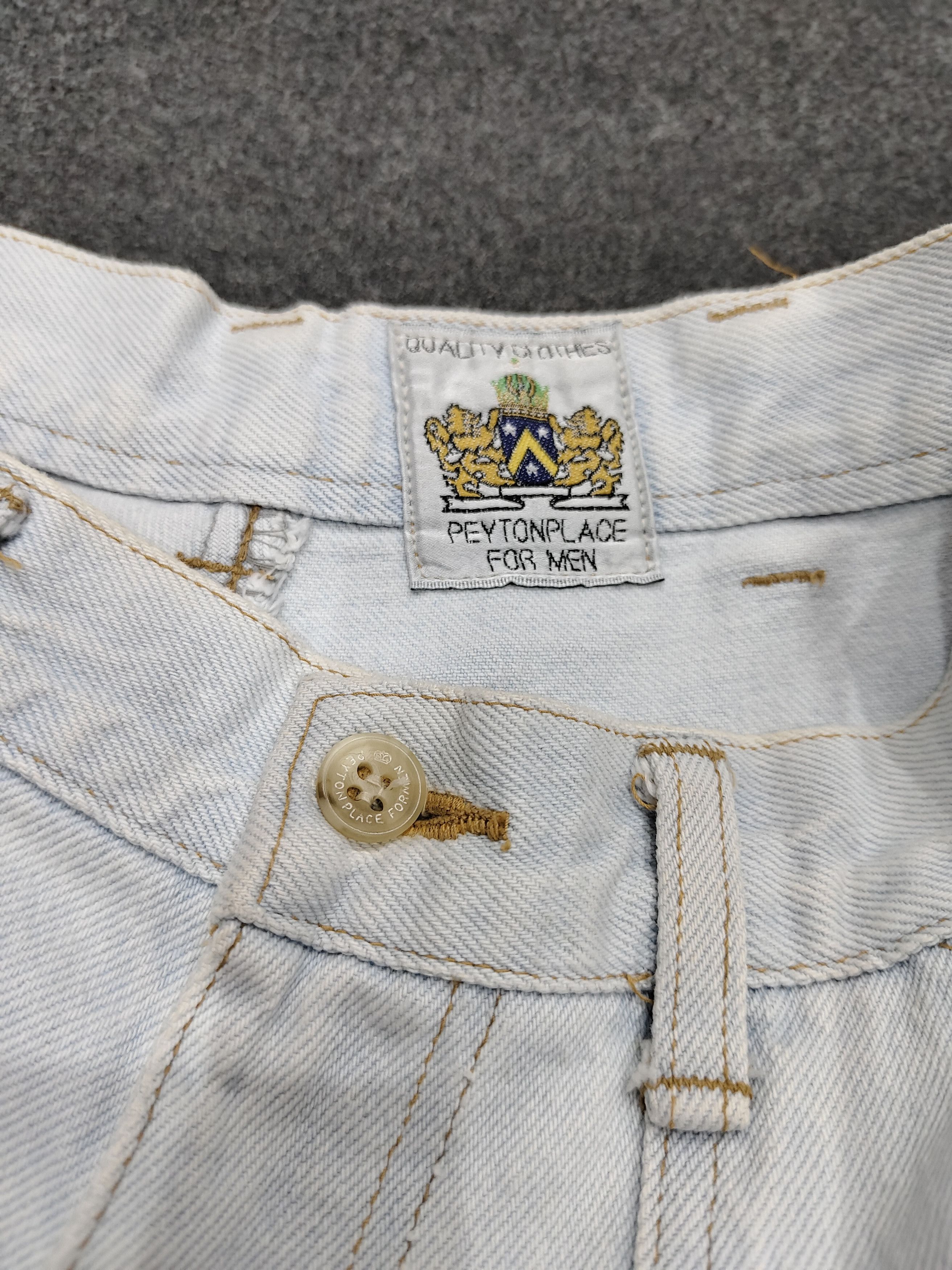 PPFM 🇯🇵 Vtg PPFM 🇯🇵 Double Layers Baggy Short Jeans Size US 28 / EU 44 - 6 Thumbnail