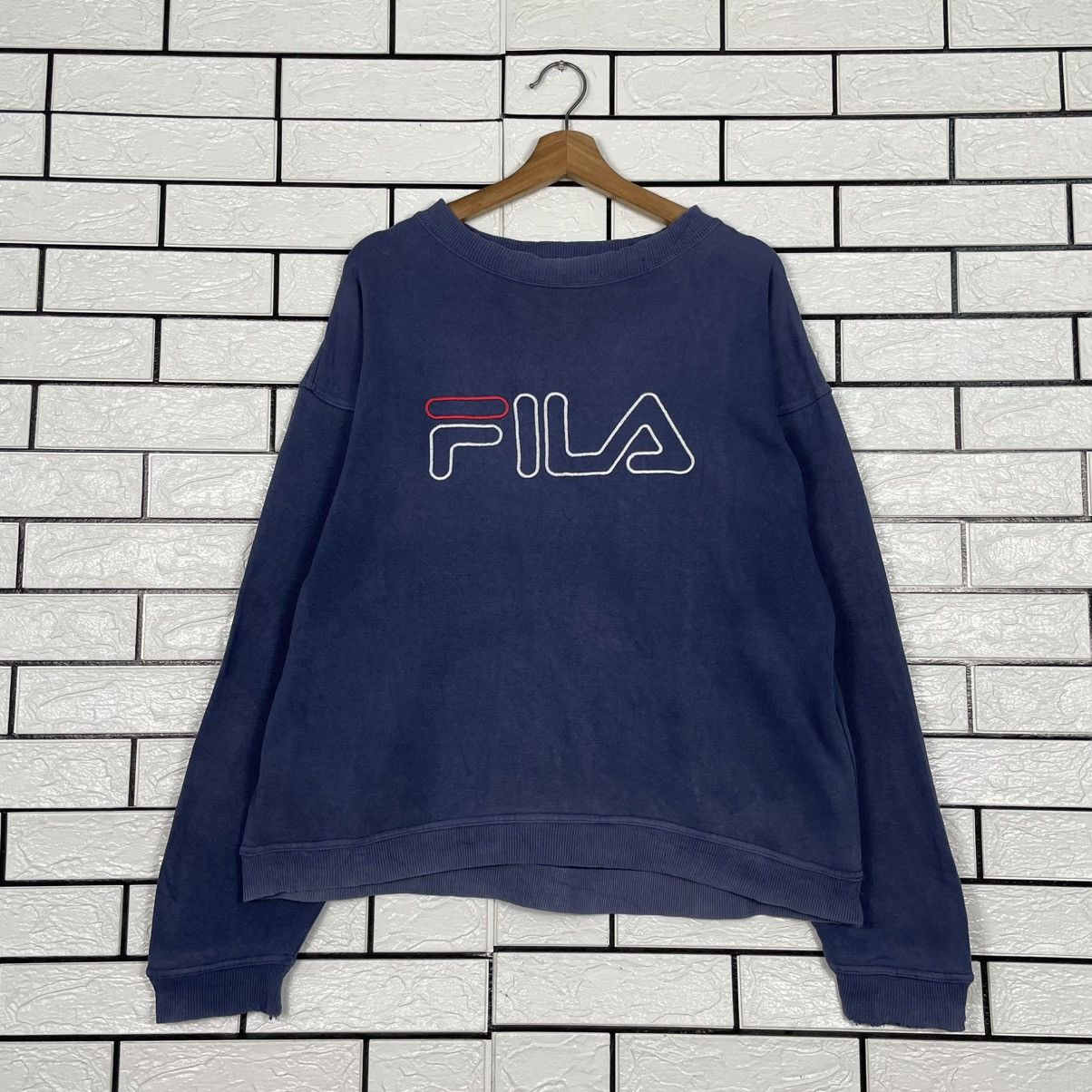 Fila Vintage Fila Big Logo Sweatshirt Size US S / EU 44-46 / 1 - 1 Thumbnail
