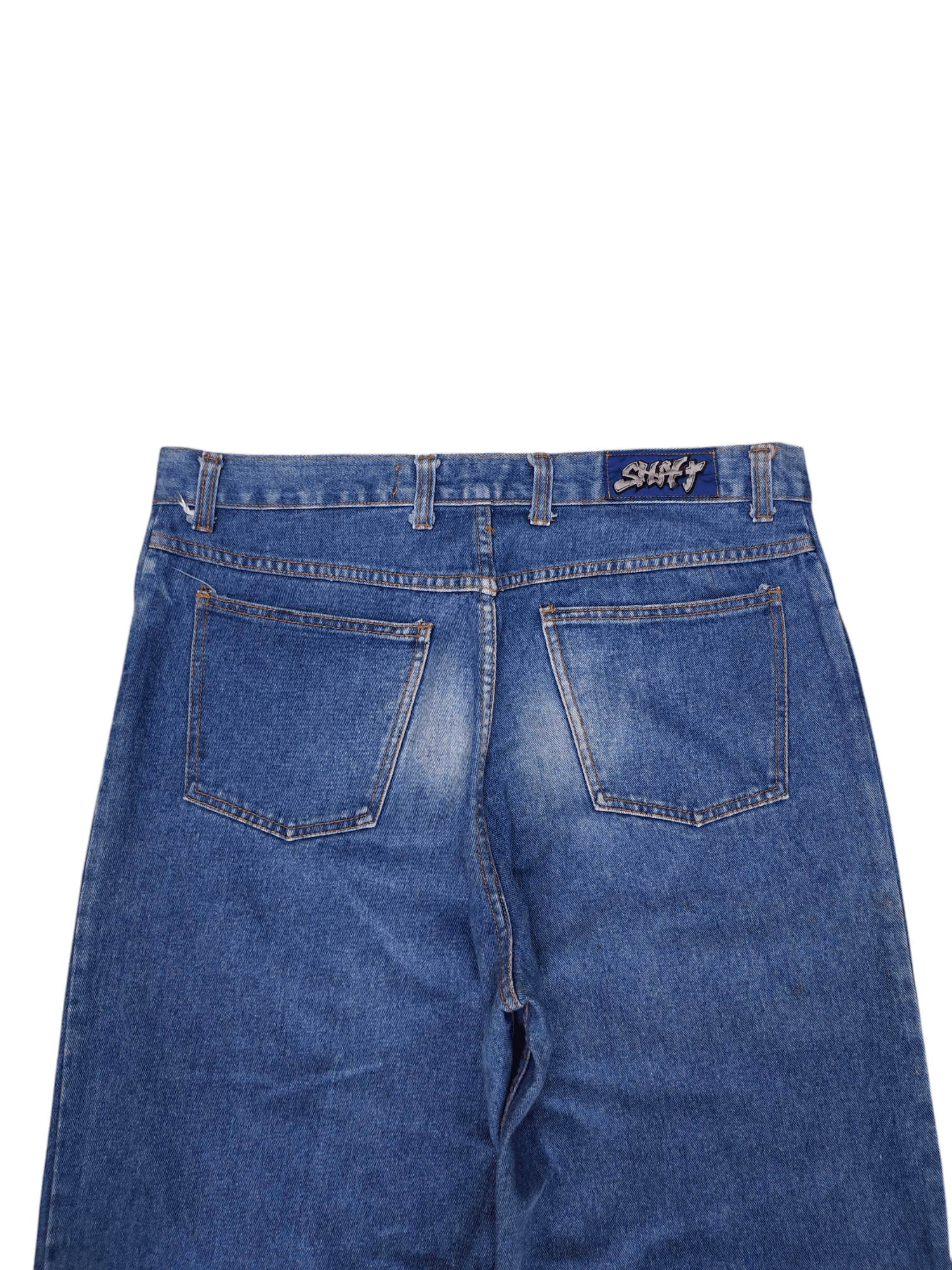 Pelle Pelle Vintage 90s Shaft Skateboards Distress Faded Baggy Jeans Size US 38 / EU 54 - 10 Thumbnail