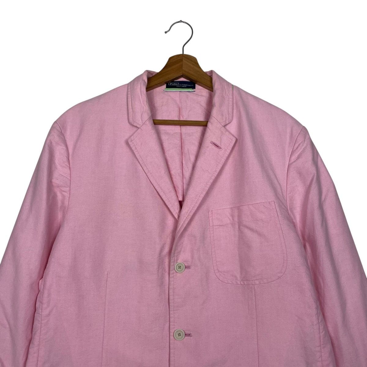 Polo Ralph Lauren Vtg Polo Ralph Lauren Pink Casual Jacket Size US M / EU 48-50 / 2 - 2 Thumbnail
