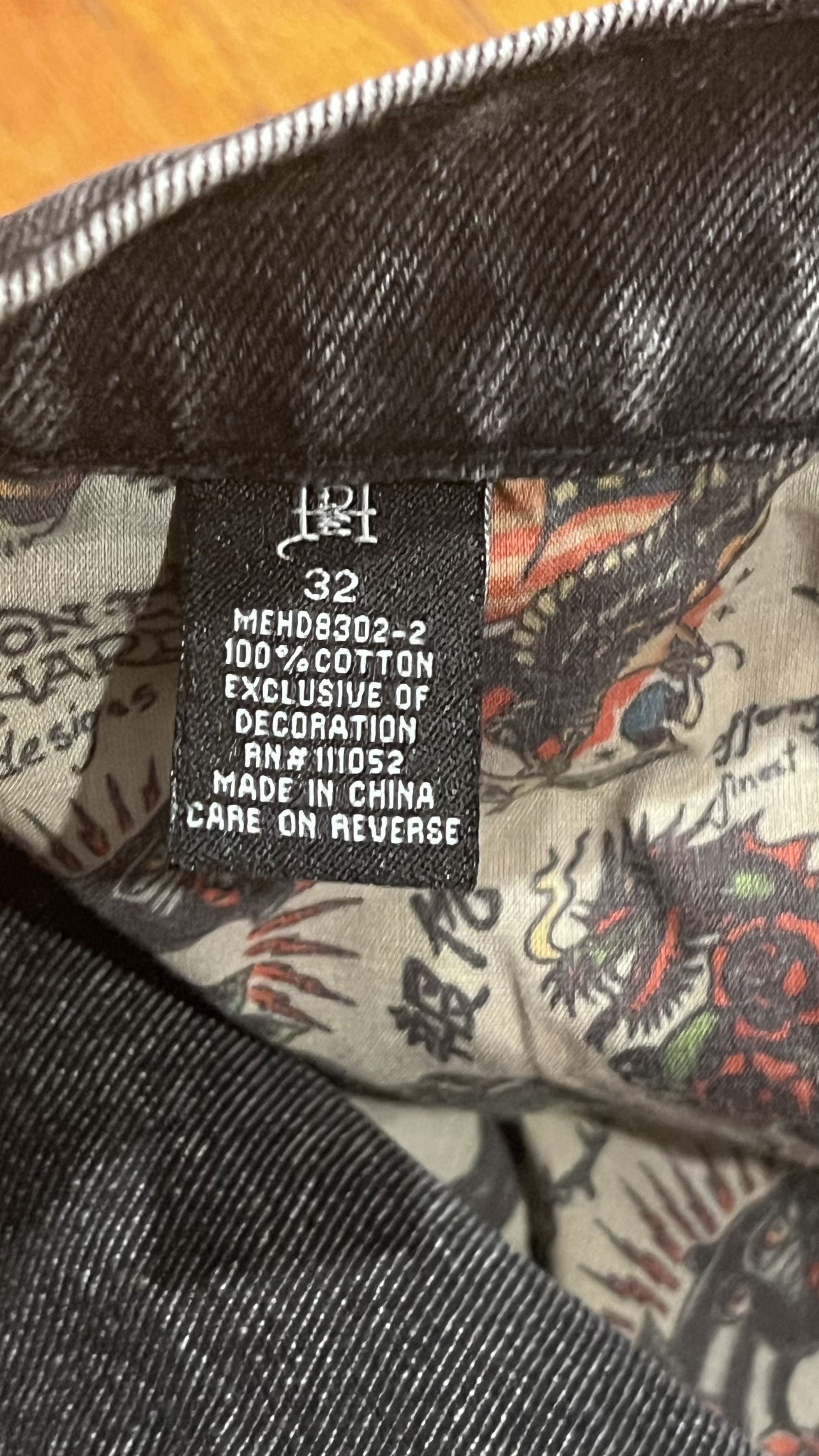 Ed Hardy ED HARDY Battle Skull Loose Fit Jeans Size US 32 / EU 48 - 6 Thumbnail