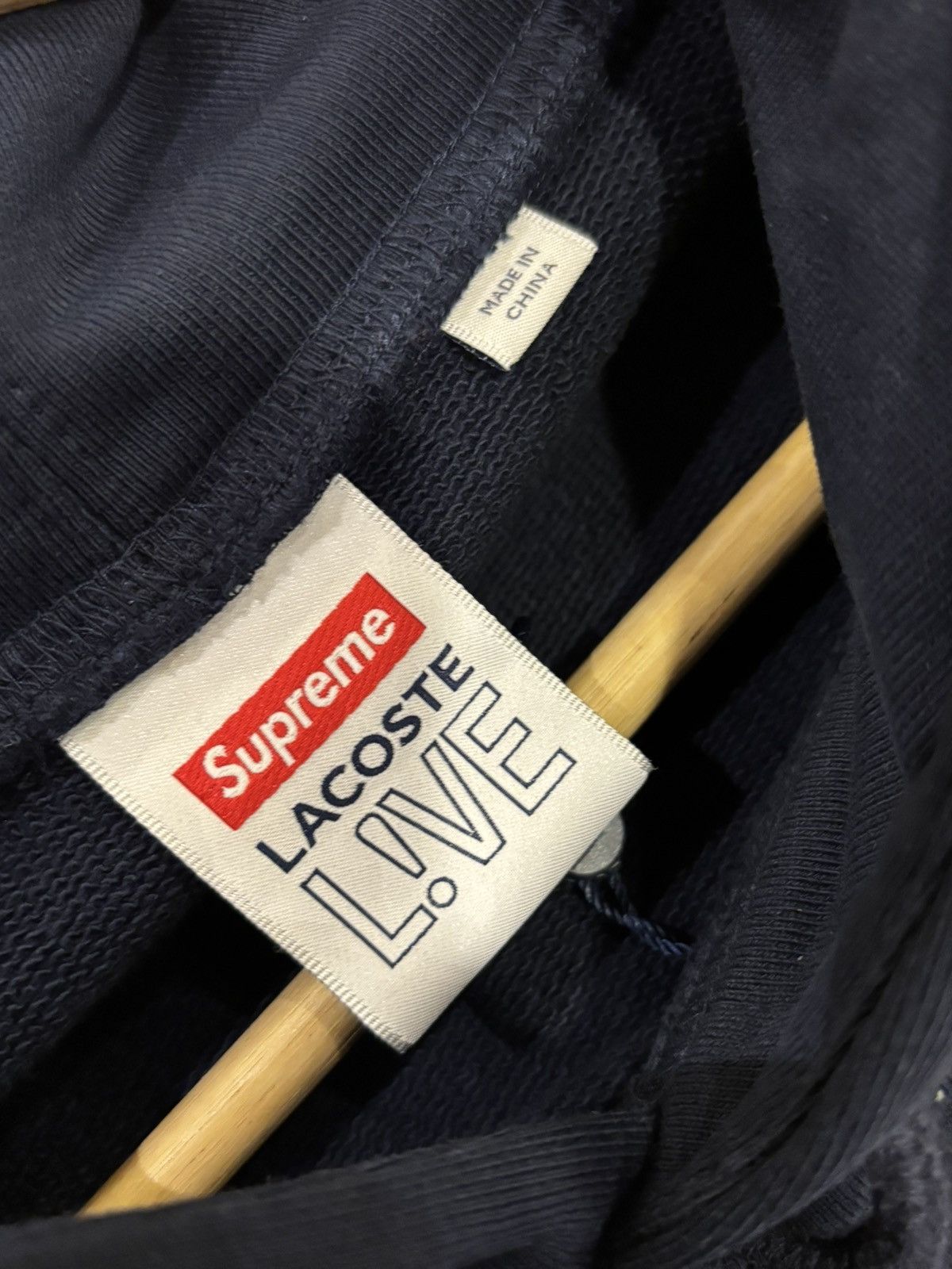 Lacoste × Supreme Supreme Lacoste Hooded Sweatshirt Size US XL / EU 56 / 4 - 3 Thumbnail