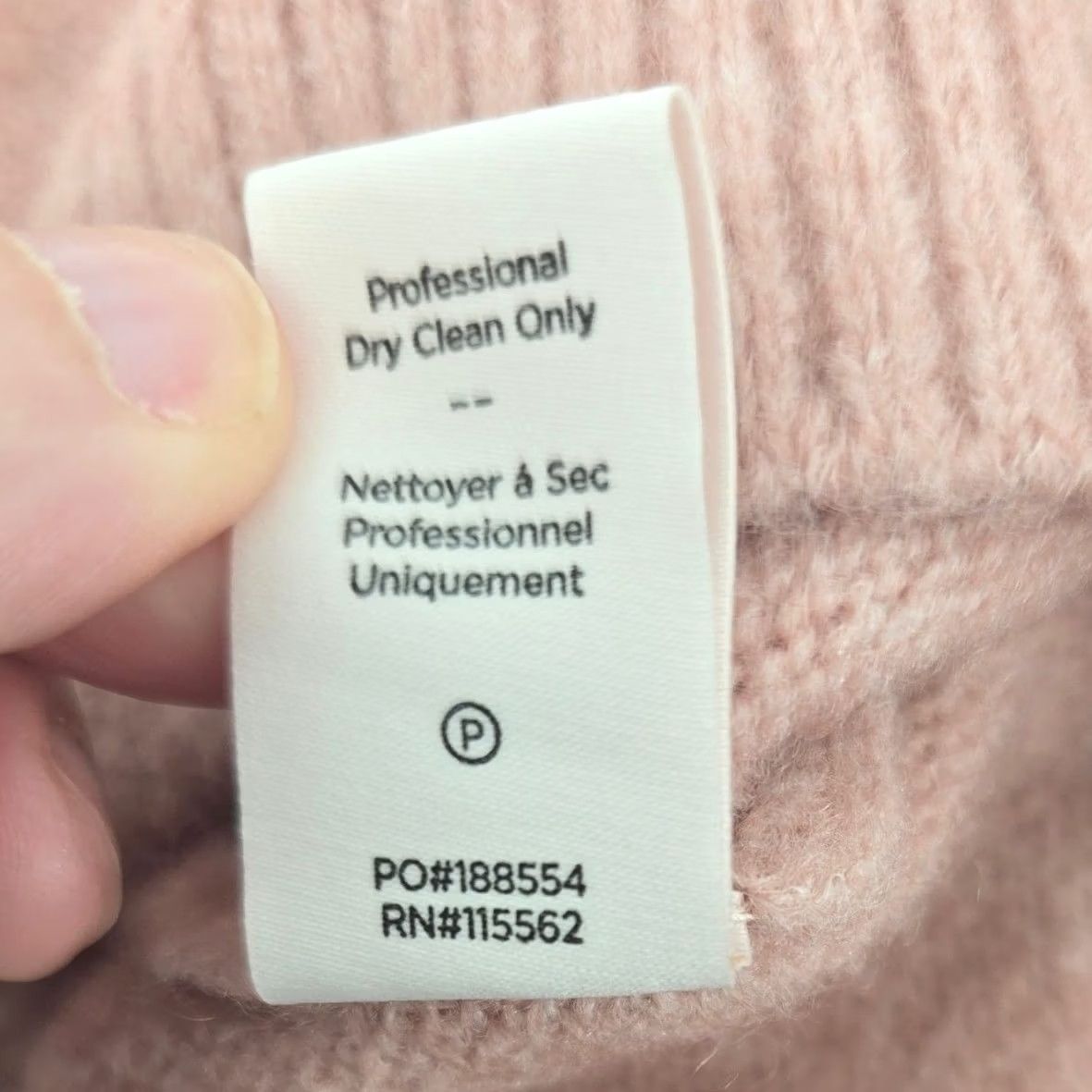Cinq a Sept Cinq a Sept Merritt Pullover Womens Medium Peony Pink Crew Wool Blend Sweater Size M / US 6-8 / IT 42-44 - 5 Thumbnail