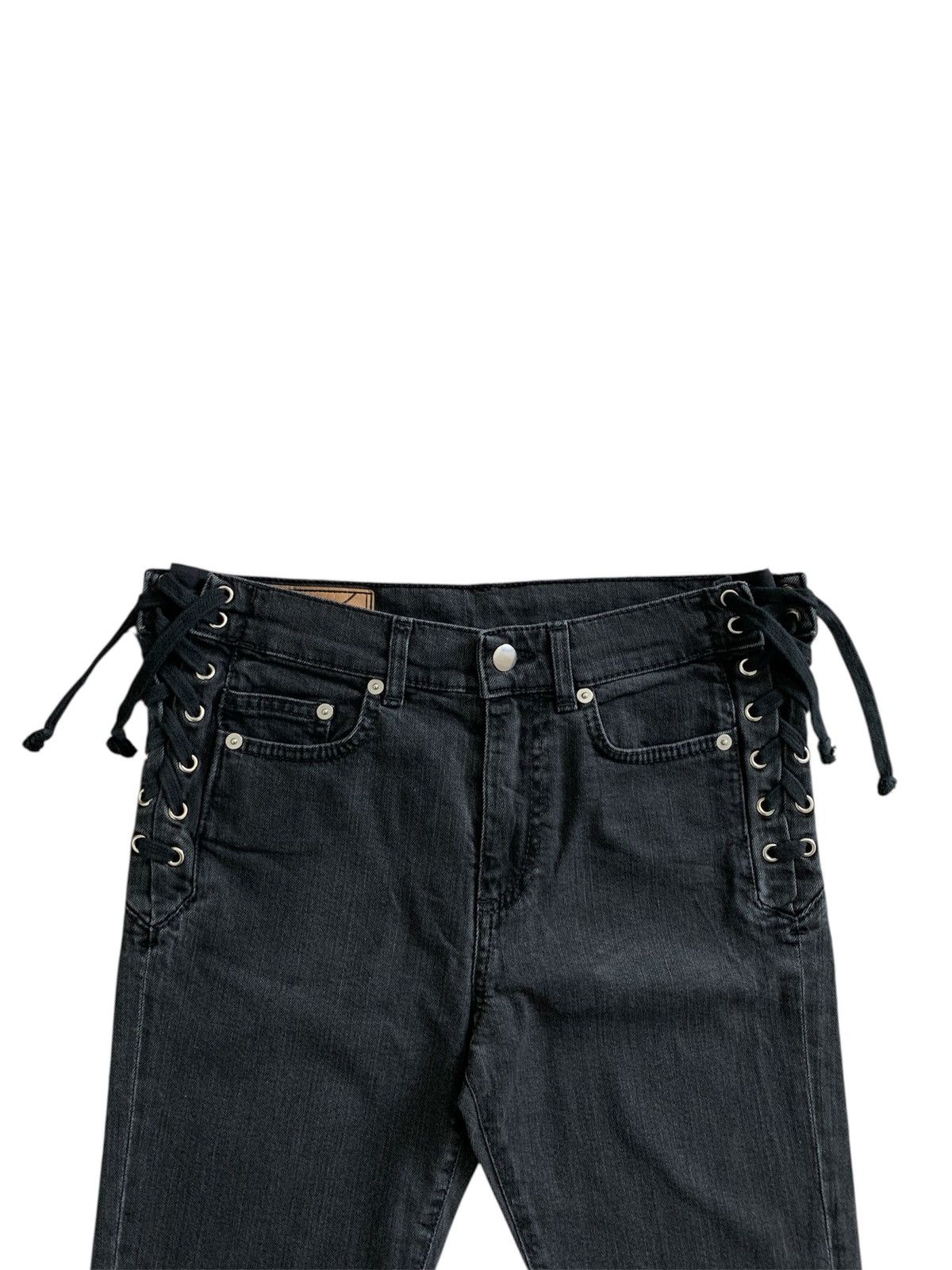 Alexander McQueen Alexander McQueen Lace Up Skinny Jeans Size US 26 / EU 42 - 3 Thumbnail