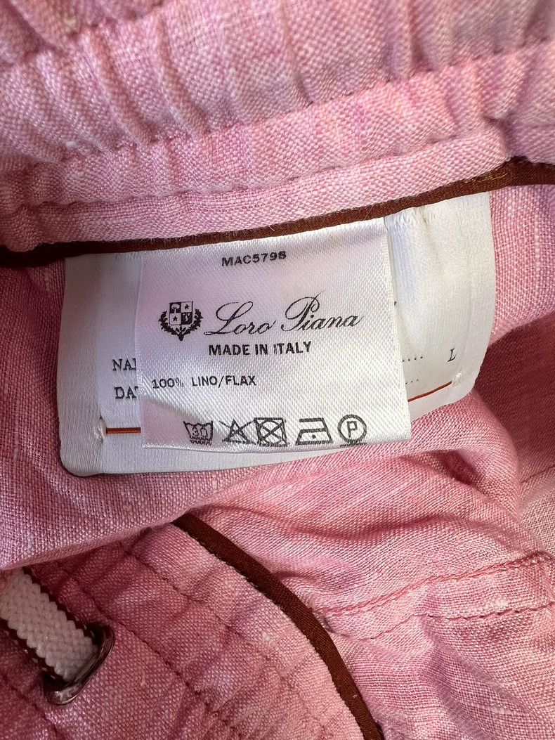 Loro Piana LORO PIANA sizeL Men's summer linen casual shorts Size US 32 / EU 48 - 4 Thumbnail