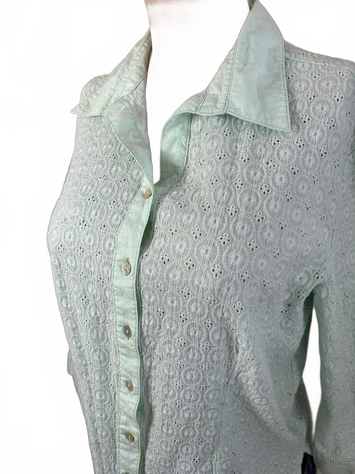 Other Fresh Produce Mint Green Eyelet Spring Boho top. M Size M / US 6-8 / IT 42-44 - 3 Thumbnail