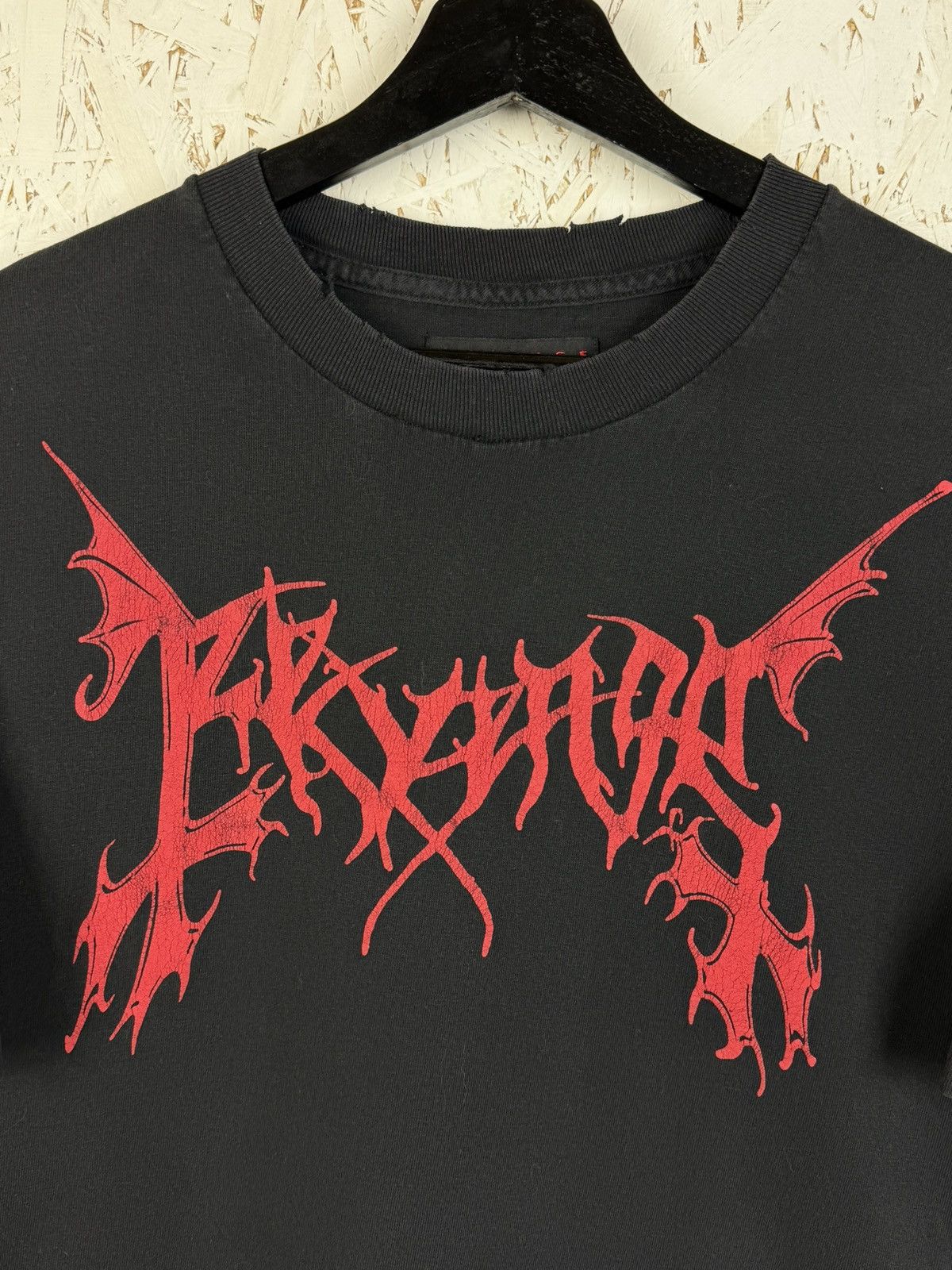 Revenge Revenge 2017 Mayhem Metal Logo T-Shirt Distressed Black/Red Size US L / EU 52-54 / 3 - 2 Thumbnail